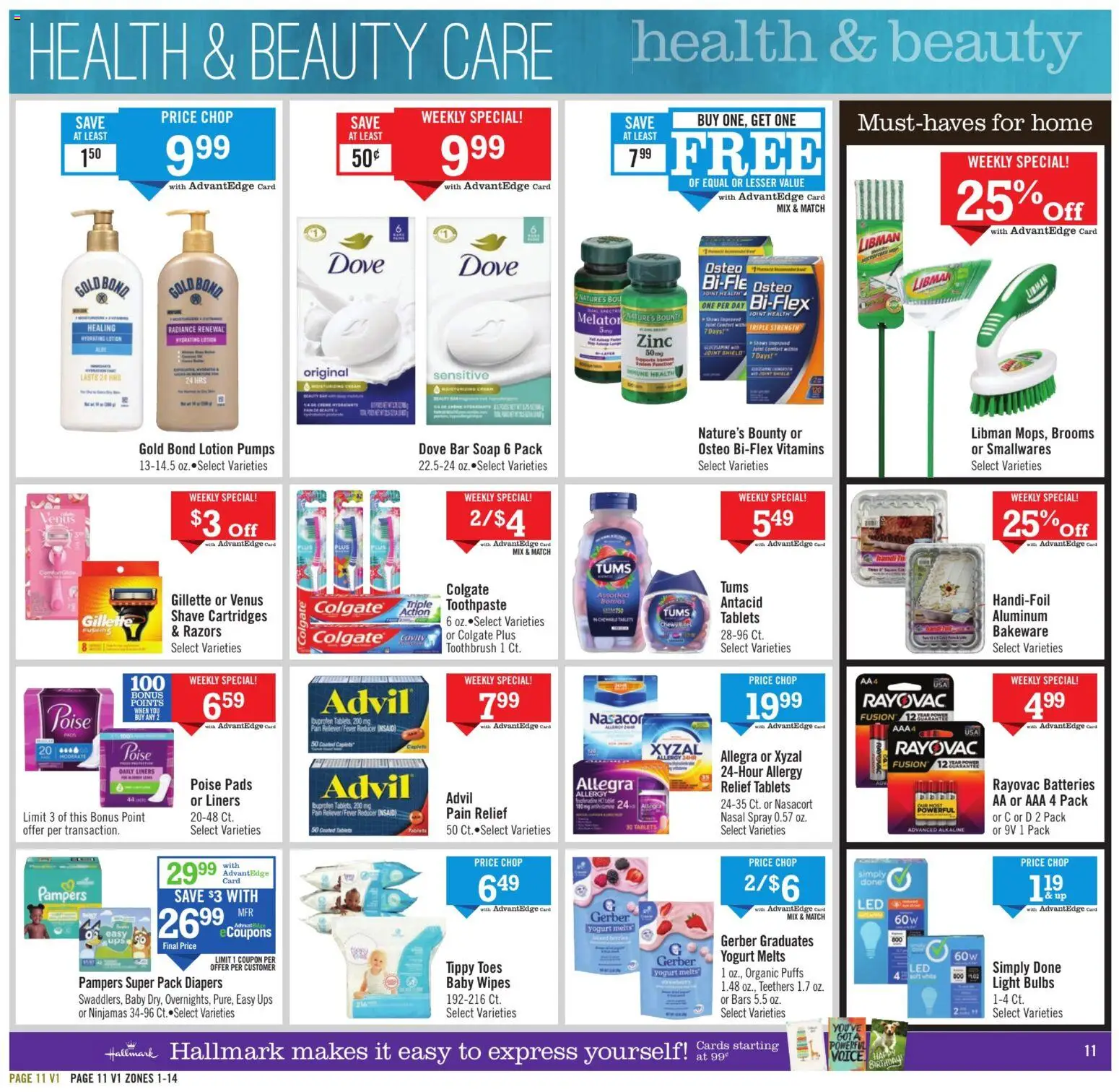 Price Chopper - Weekly Flyer - valid from 22.02.2026 | Page: 11 | Products: Zinc, Fusion, Yogurt, UPS