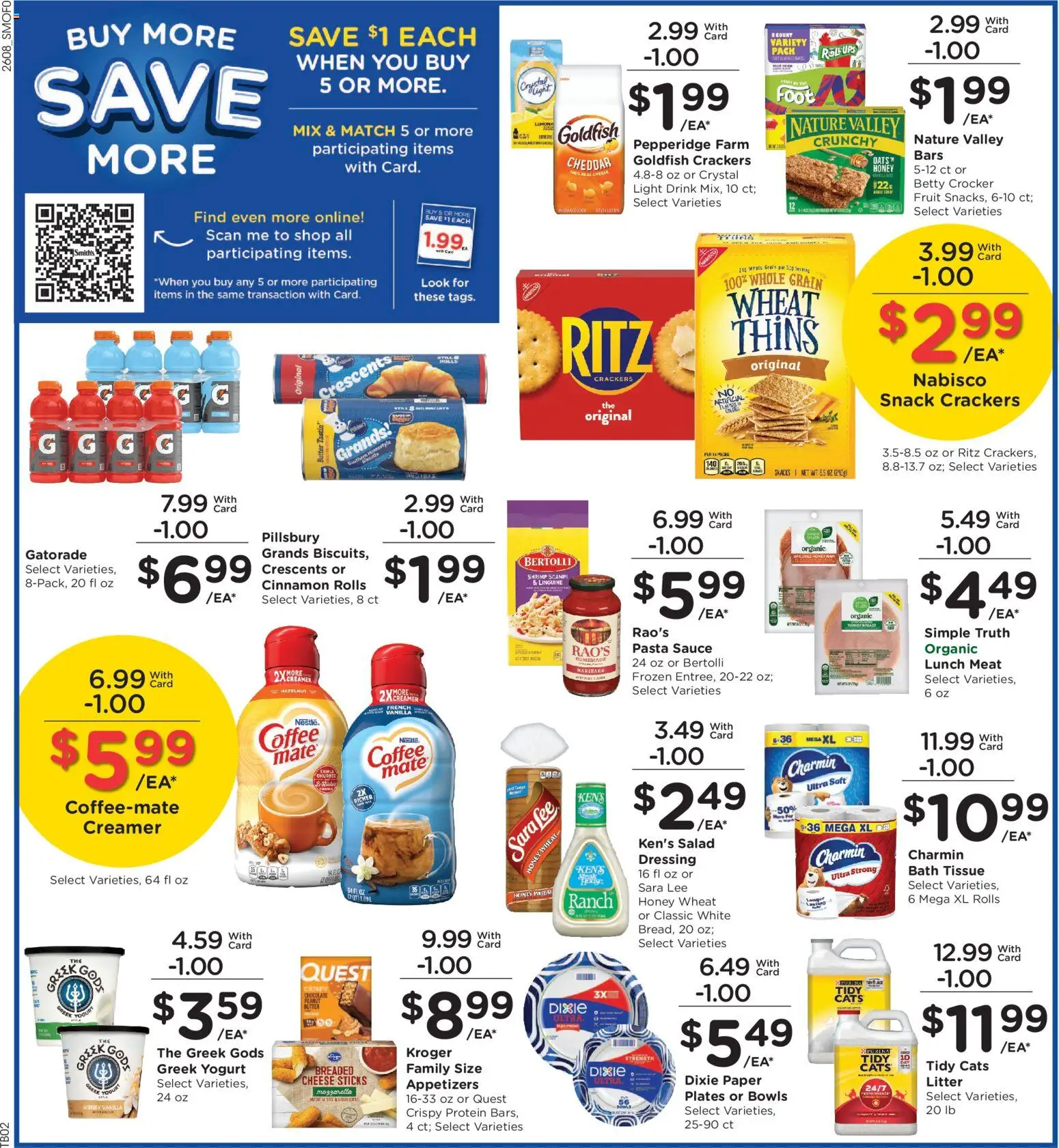 Smith's Weekly Ad - valid from 25.03.2026 | Page: 4 | Products: Bath, Ham, Pasta, Sauce