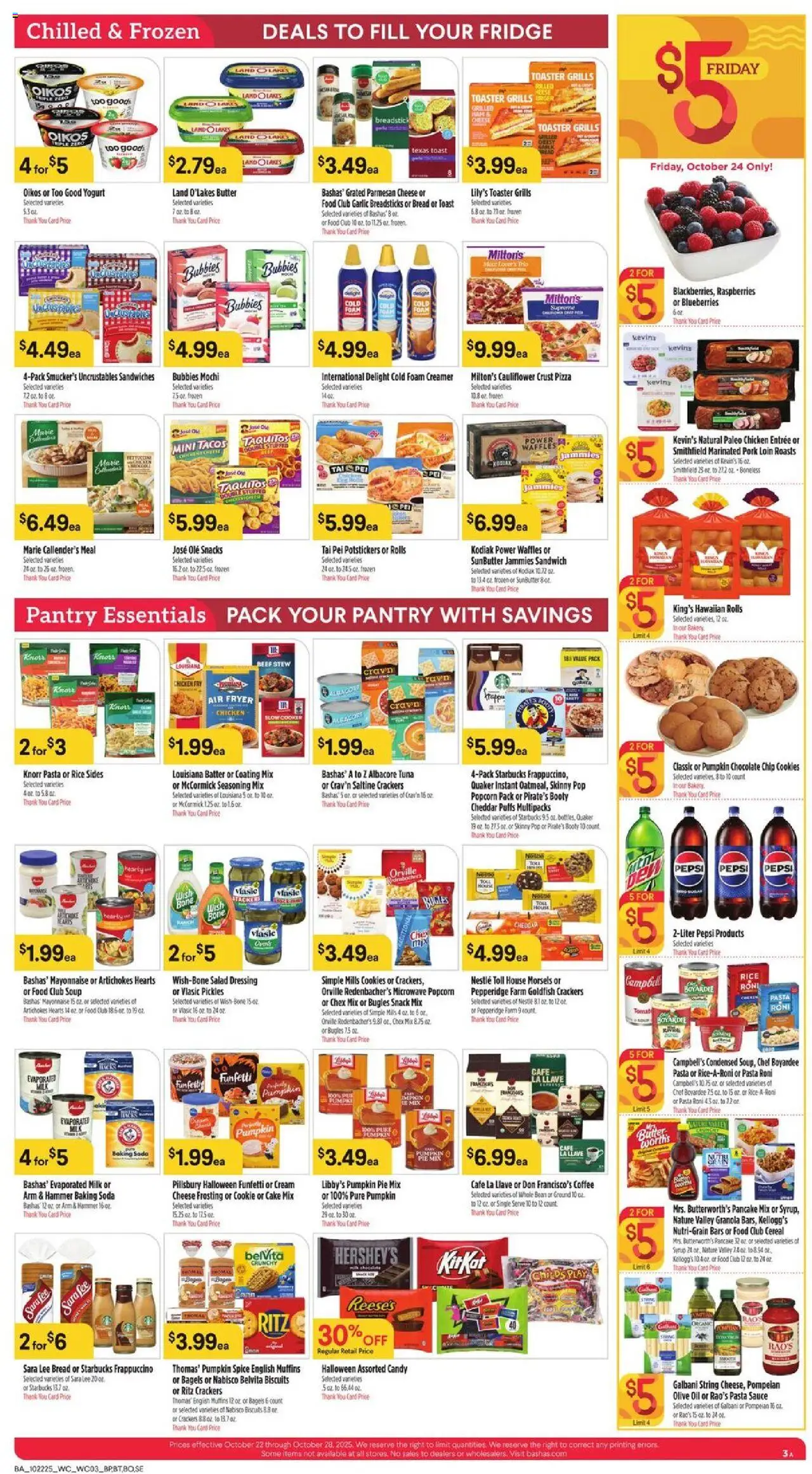 Basha's Weekly Ad - valid from 22.10.2025 | Page: 3 | Products: Bakery, Oil, Coffee, Rice