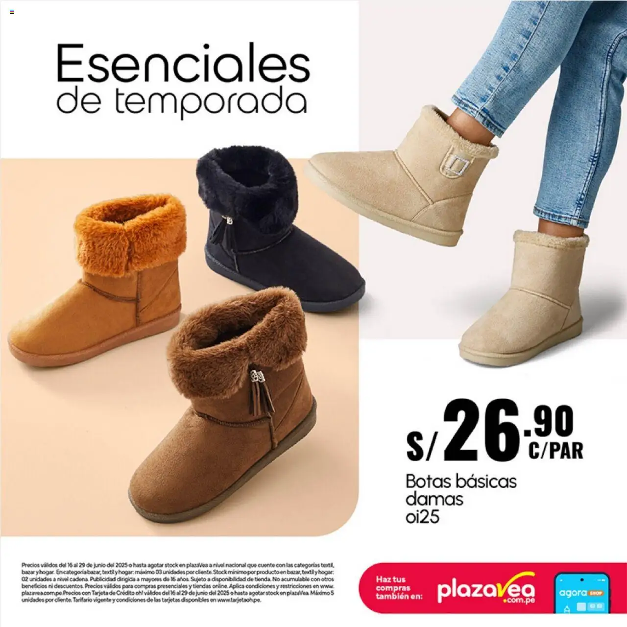 Catálogo Plaza Vea válido desde 16.06.2025 | Página: 24 | Productos: Botas