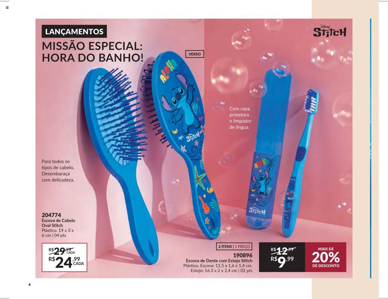 Avon Folheto - válido de 16.06.2025 | Página: 4 | Produtos: Escova, Escova de dente, Escova de cabelo