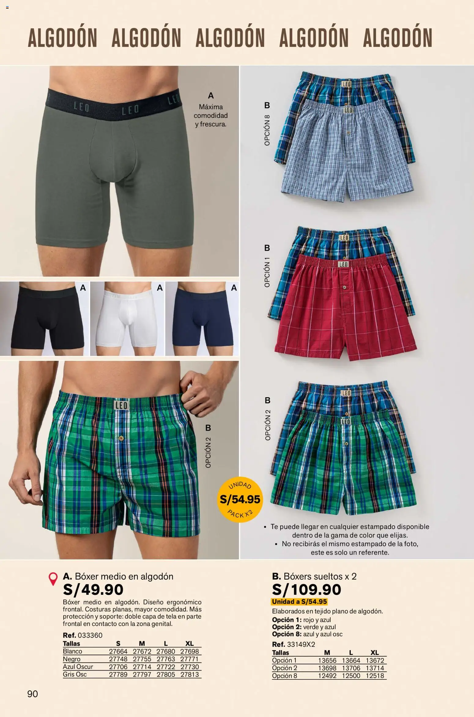 Catálogo Leonisa válido desde 13.11.2025 | Página: 90 | Productos: Té, Boxers