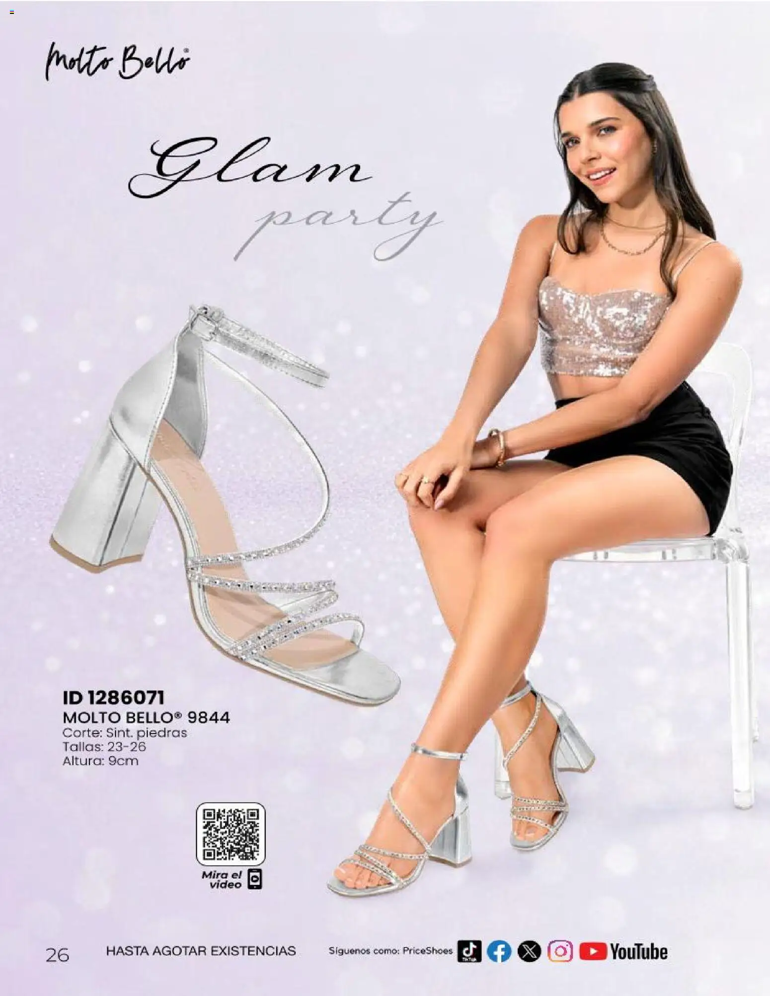 Nuevas ofertas de Price Shoes válidas en toda la República Mexicana desde el 23.04.2026. ¡Encuentra las mejores ofertas en Price Shoes catálogo Sandalias Fiesta & Vestir! | Página: 26 | Productos: Video