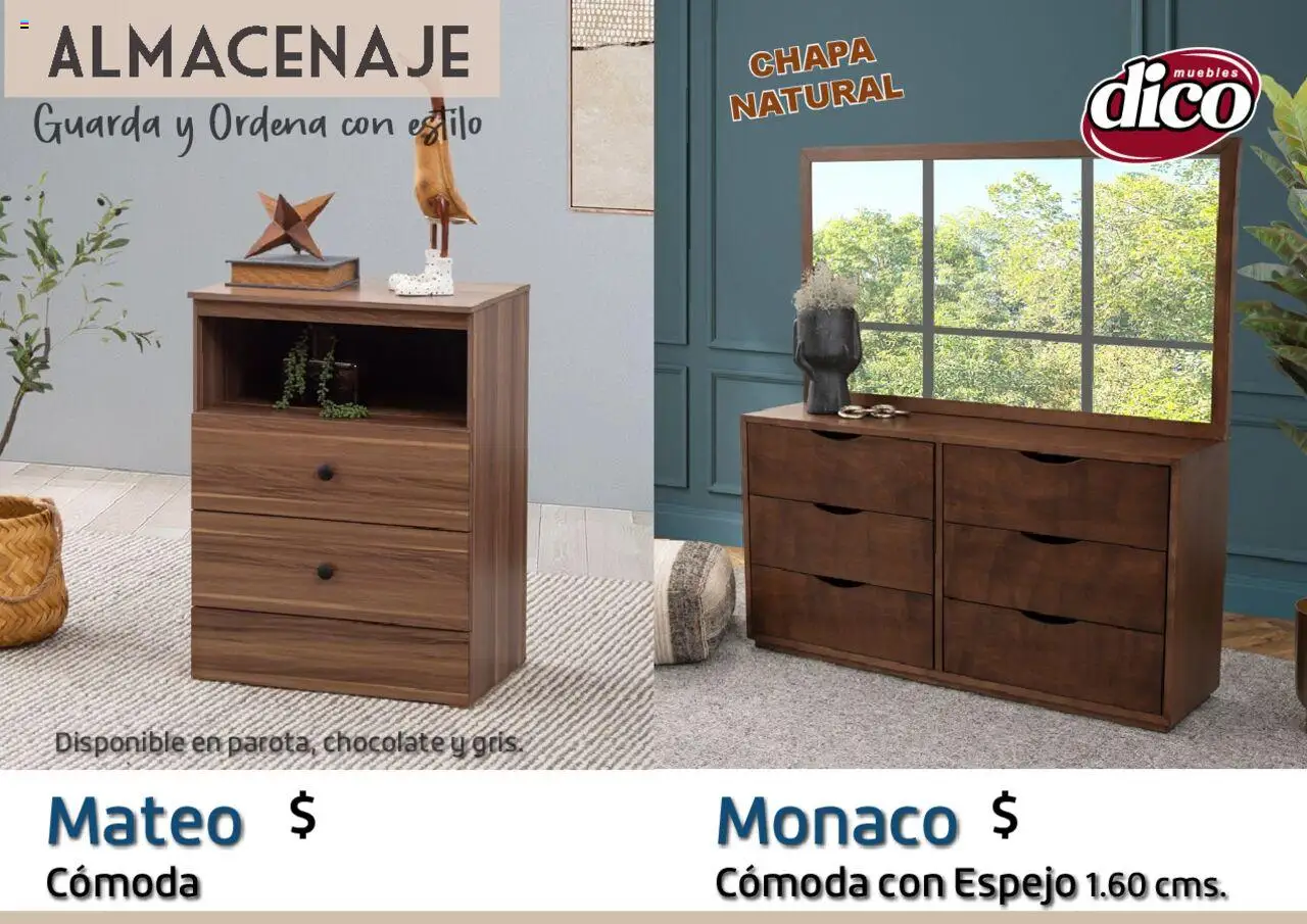 Nuevas ofertas de Muebles Dico válidas en toda la República Mexicana desde el 12.02.2025. ¡Encuentra las mejores ofertas en Muebles Dico catálogo Almacenaje! | Página: 43 | Productos: Chocolate, Chapa, Espejo