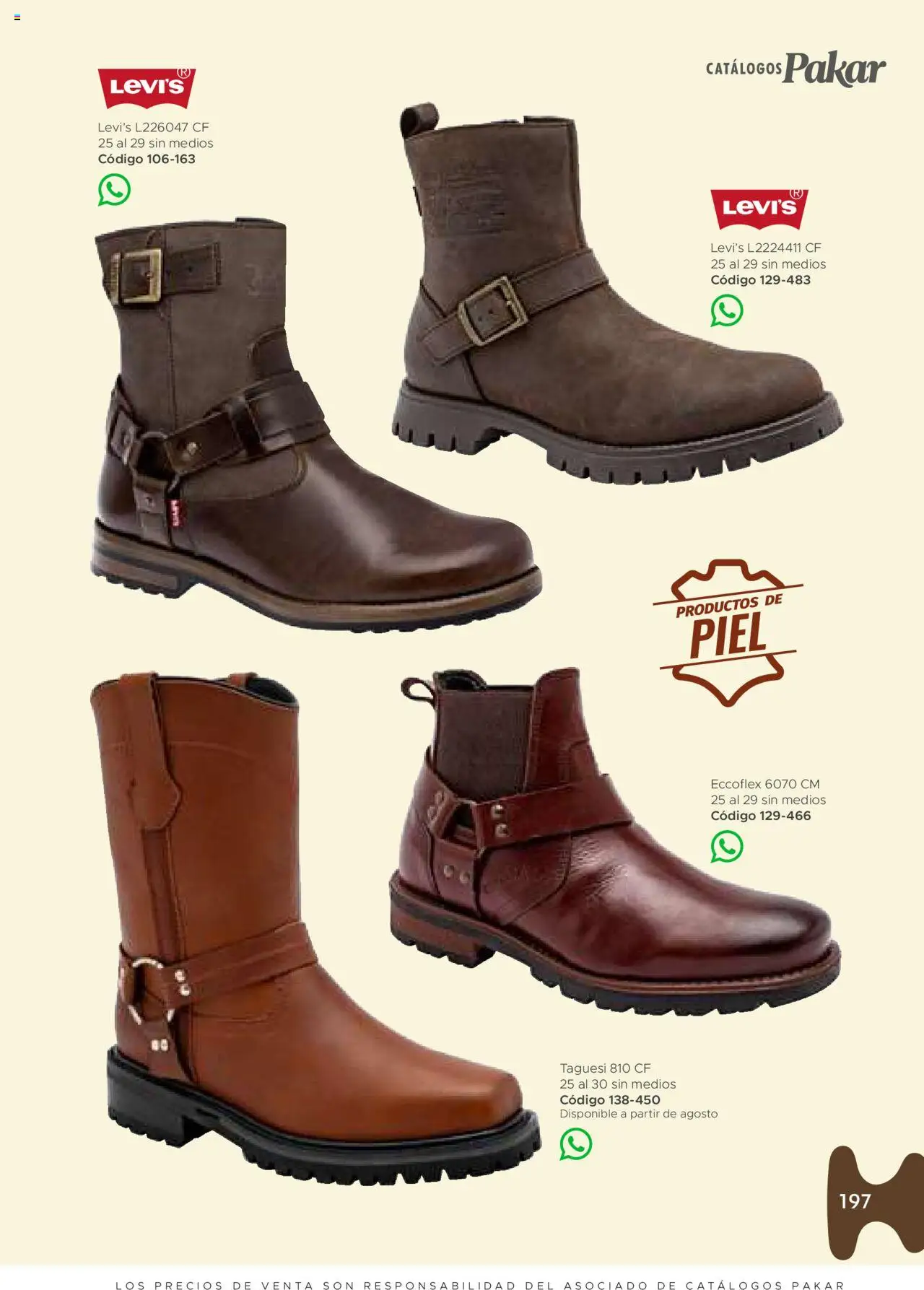 Nuevas ofertas de SC Pakar válidas en toda la República Mexicana desde el 24.07.2025. ¡Encuentra las mejores ofertas en SC Pakar - Catálogo Hombre otoño / invierno! | Página: 197