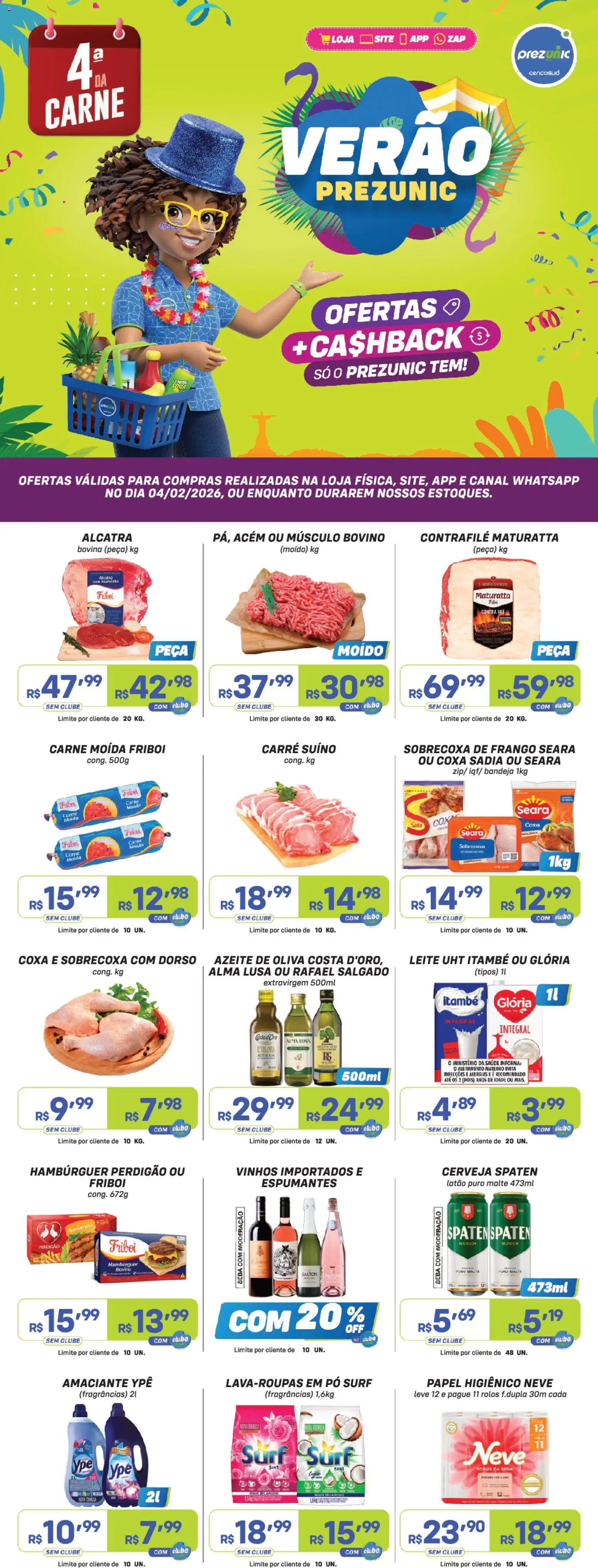 Prezunic Folheto - válido de 04.02.2026 | Página: 1
