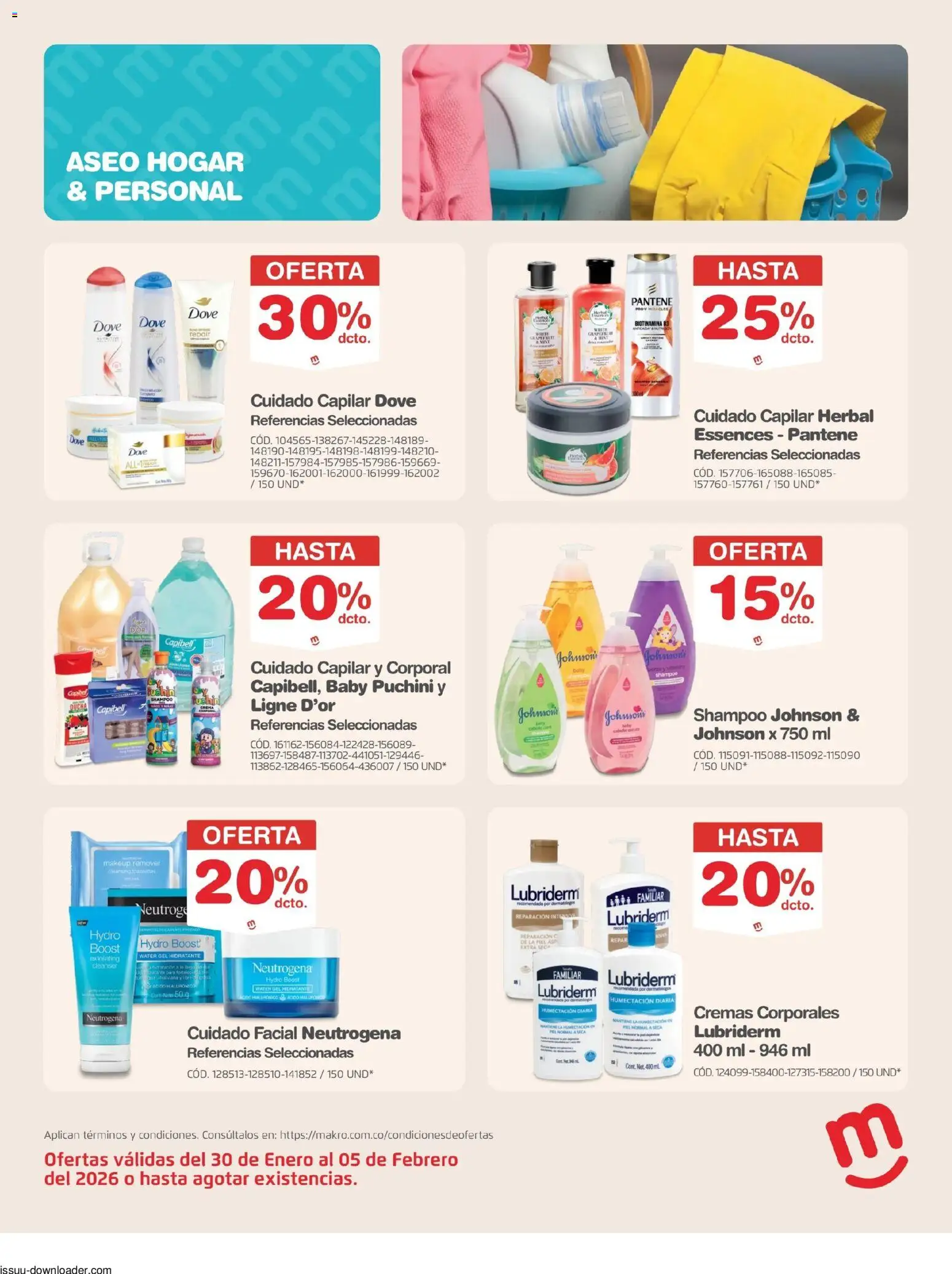 Makro revista - valida desde el 30.01.2026 | Página: 15 | Productos: Crema, Shampoo, Ducha