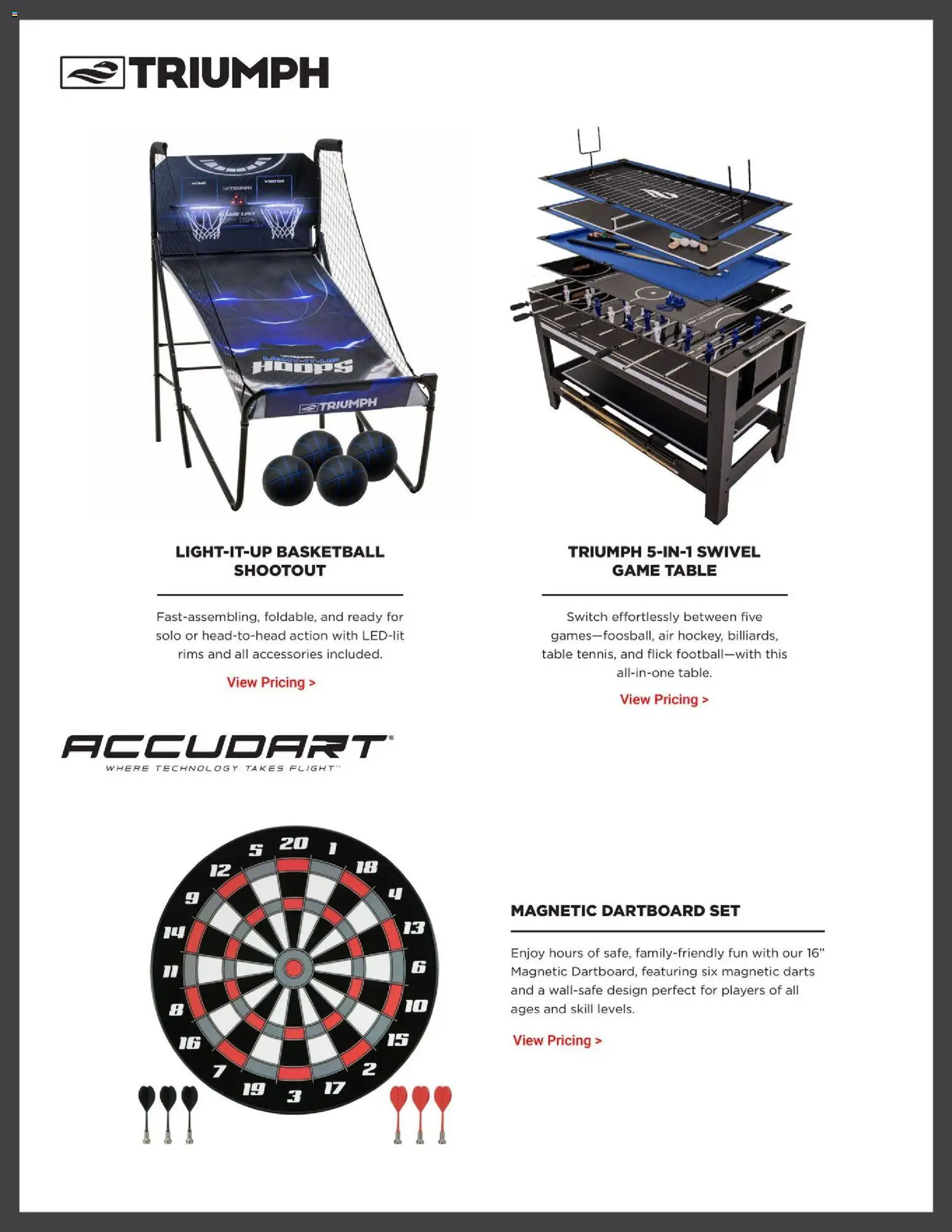 Dunham's Sports Recreation Room & Indoor Games Guide - valid from 06.11.2025 | Page: 6 | Products: Table, Swivel, Switch, Game