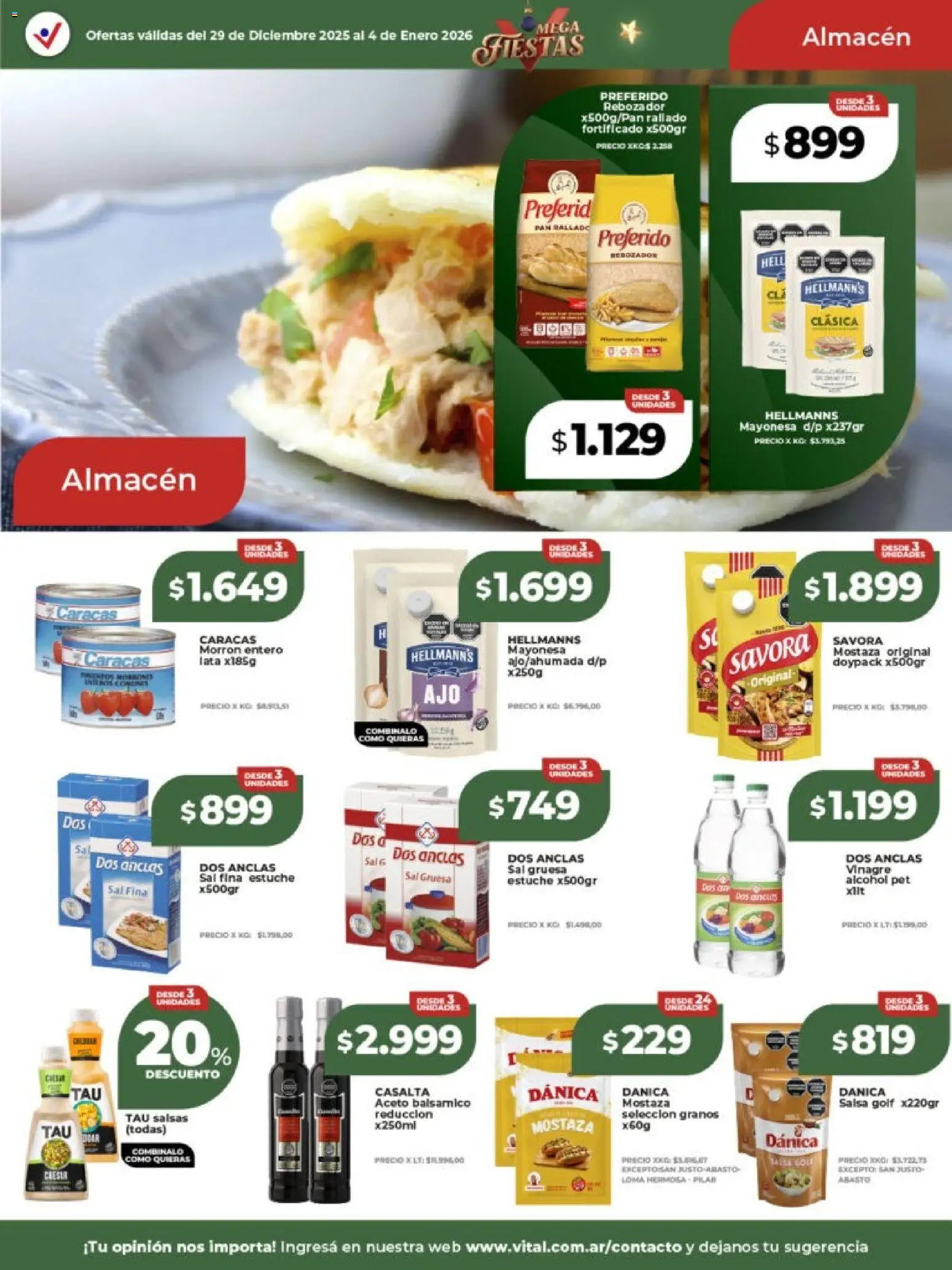 Vital - Ofertas │ válido desde el 29.12.2025 | Página: 11 | Productos: Vinagre, Mostaza, Aceto, Estuche