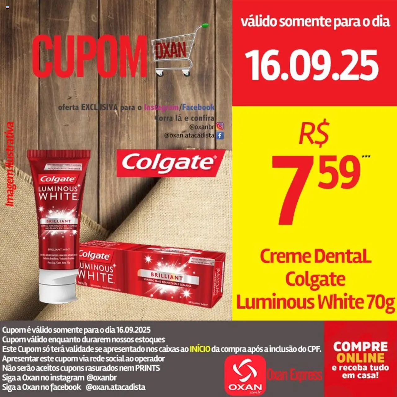 Oxan Atacadista Folheto - válido de 16.09.2025 | Página: 12 | Produtos: Banco, Creme, Creme dental