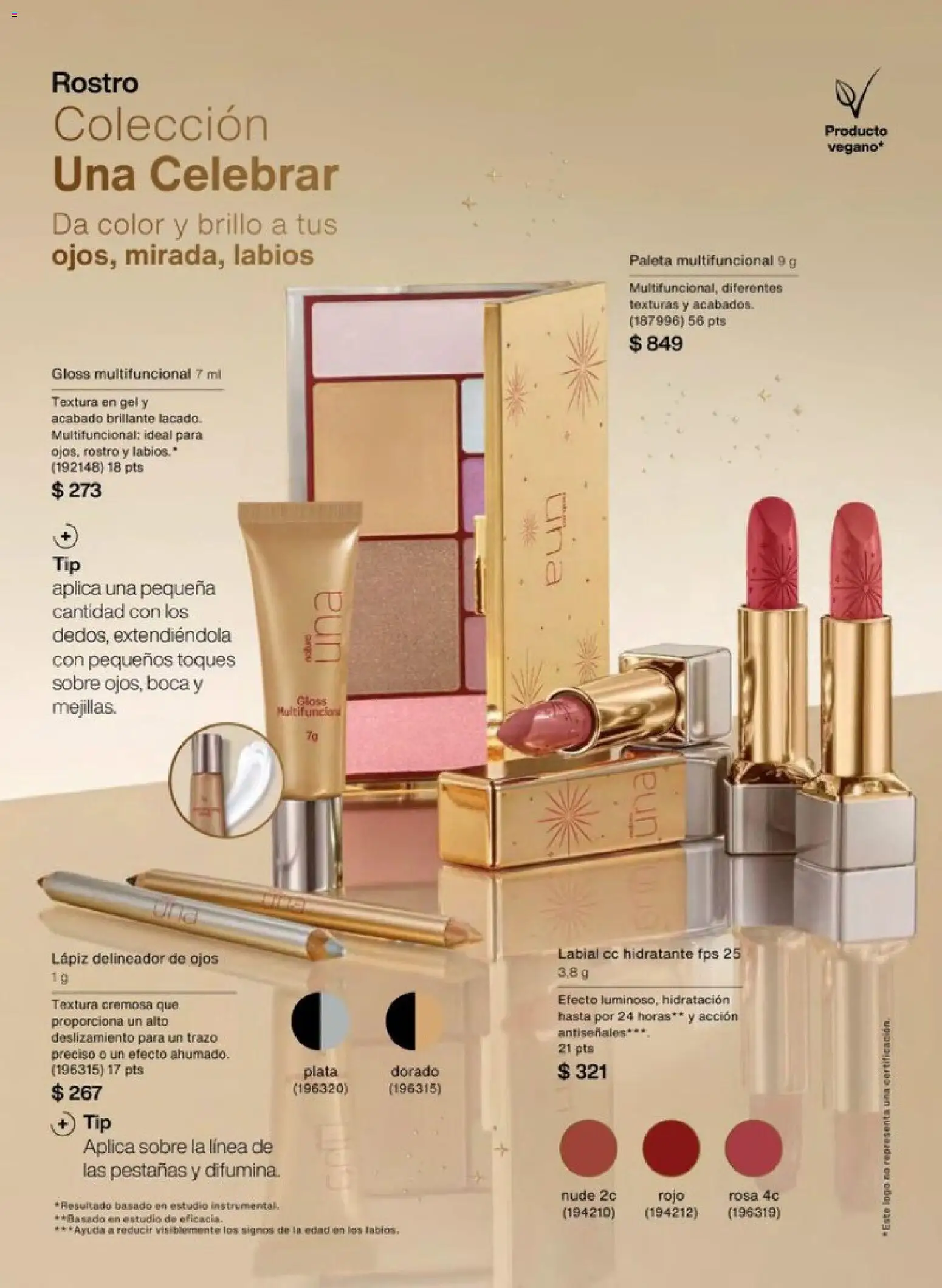 Nuevas ofertas de Natura válidas en toda la República Mexicana desde el 01.12.2025. ¡Encuentra las mejores ofertas en Natura campaña 18 2025! | Página: 76 | Productos: Paleta, Brillo, Delineador de ojos, Delineador