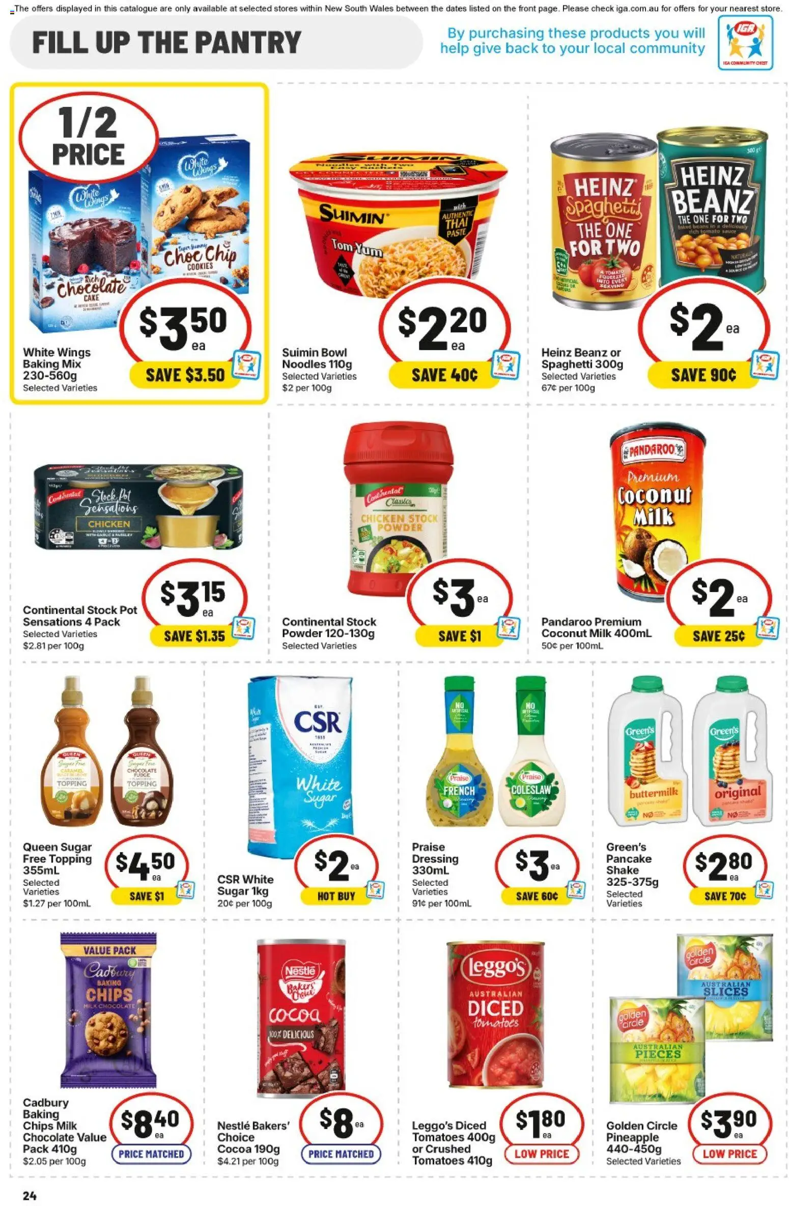 IGA catalogue - valid from 11.03.2026 | Page: 23 | Products: Cocoa, Milk, Noodles, Chips