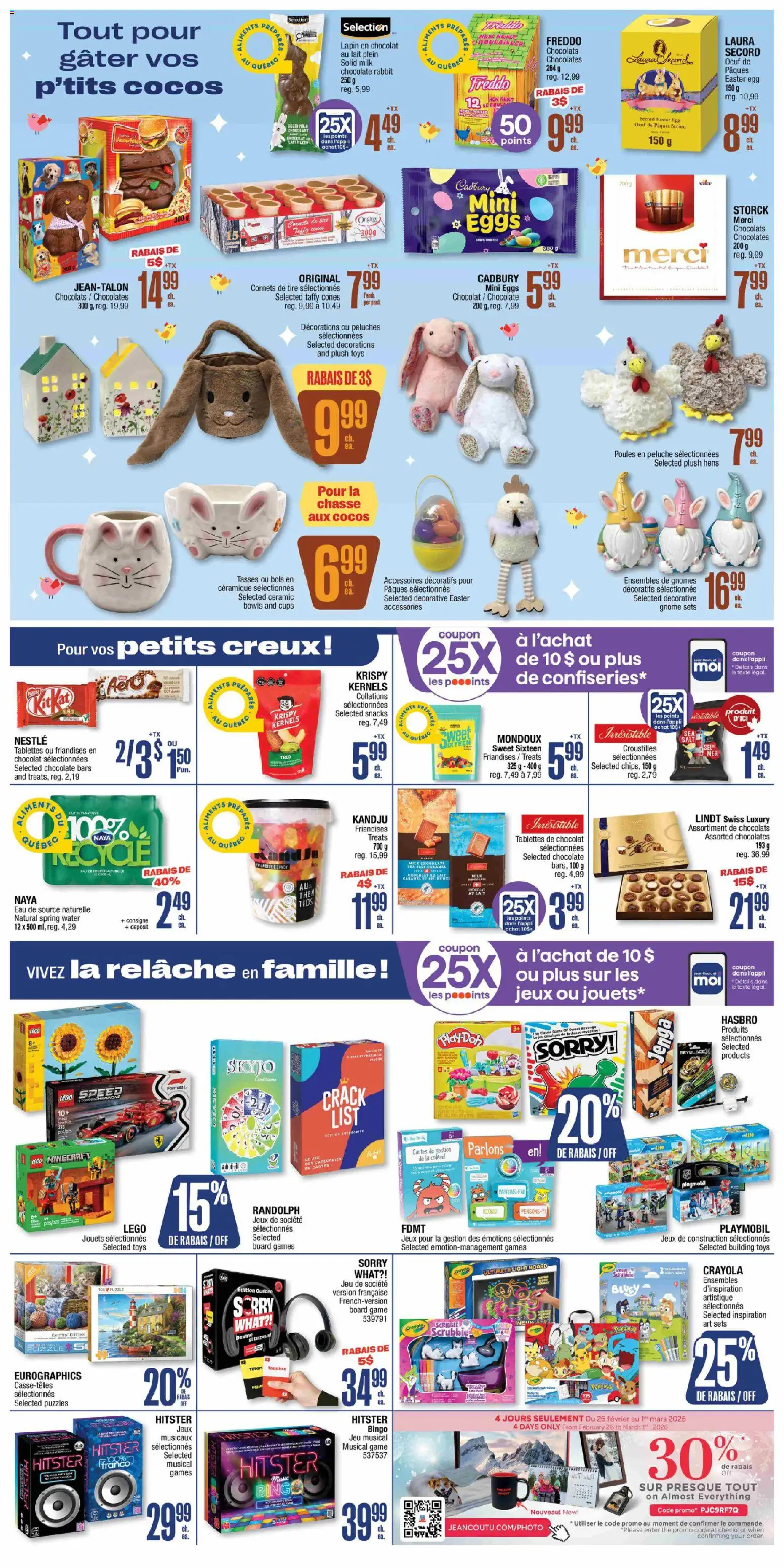 Jean Coutu flyer valid from 26.02.2026 | Page: 8 | Products: Game, Milk, Eggs, Chocolate