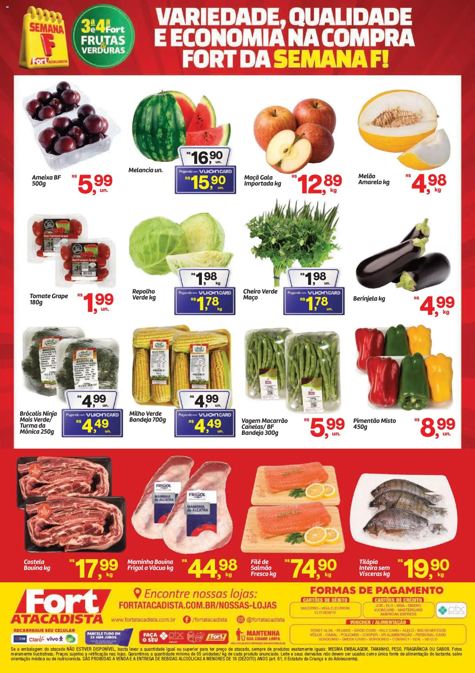 Fort Atacadista Folheto - válido de 06.01.2026 | Página: 2 | Produtos: Melancia, Fragrância, Vagem, Leite