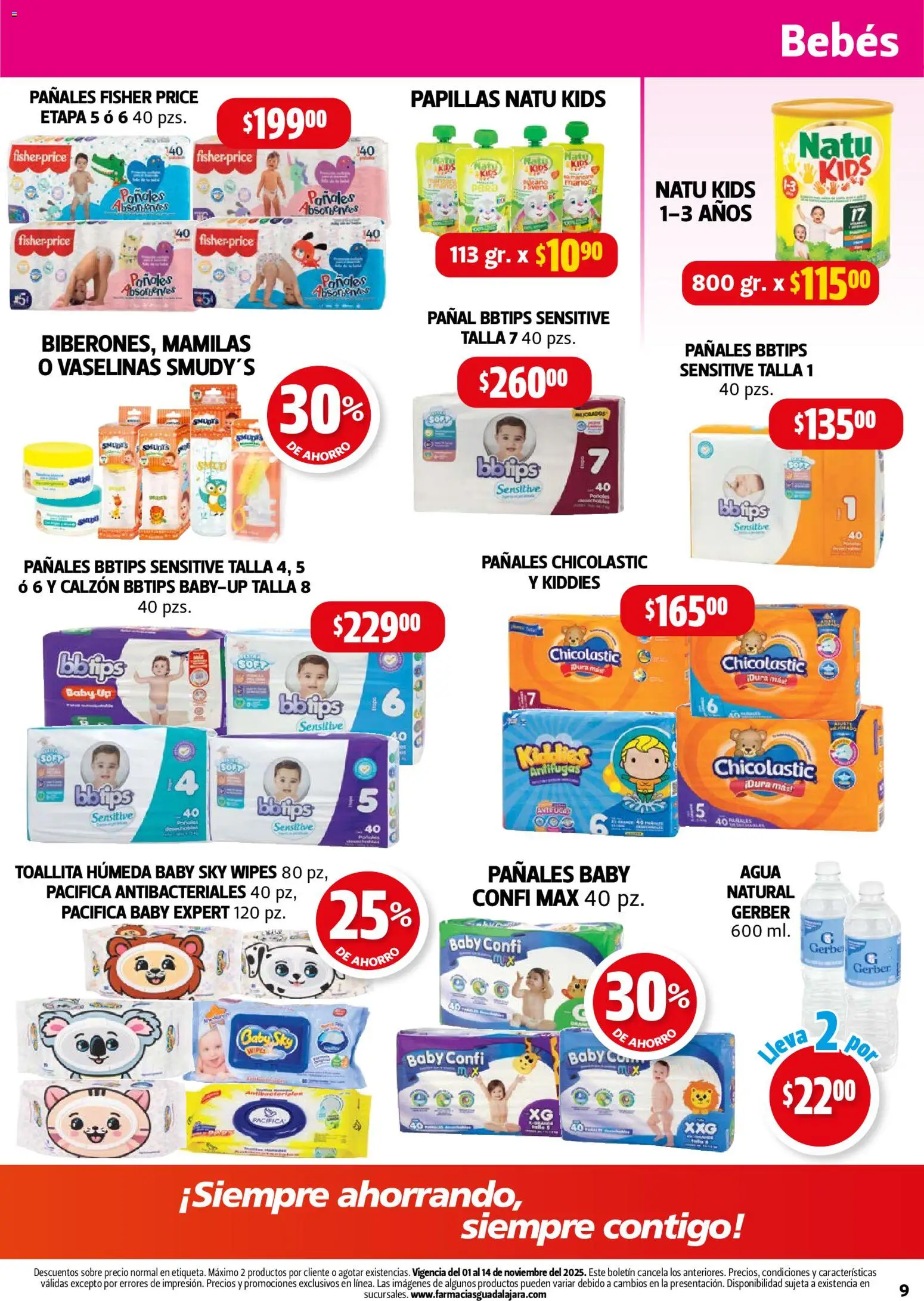 Nuevas ofertas de Farmacia Guadalajara válidas en toda la República Mexicana desde el 01.11.2025. ¡Encuentra las mejores ofertas en Farmacia Guadalajara catálogo! | Página: 9