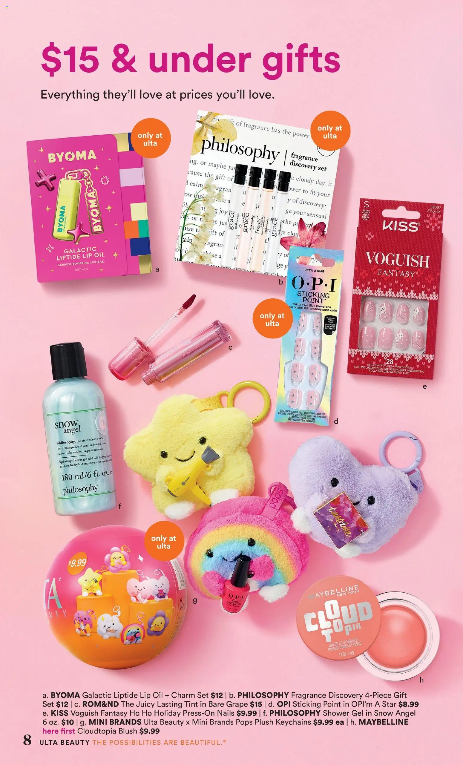 Ulta Beauty Holiday Gift Guide - valid from 15.12.2025 | Page: 8 | Products: Blush, Oil, Shower gel, Lime