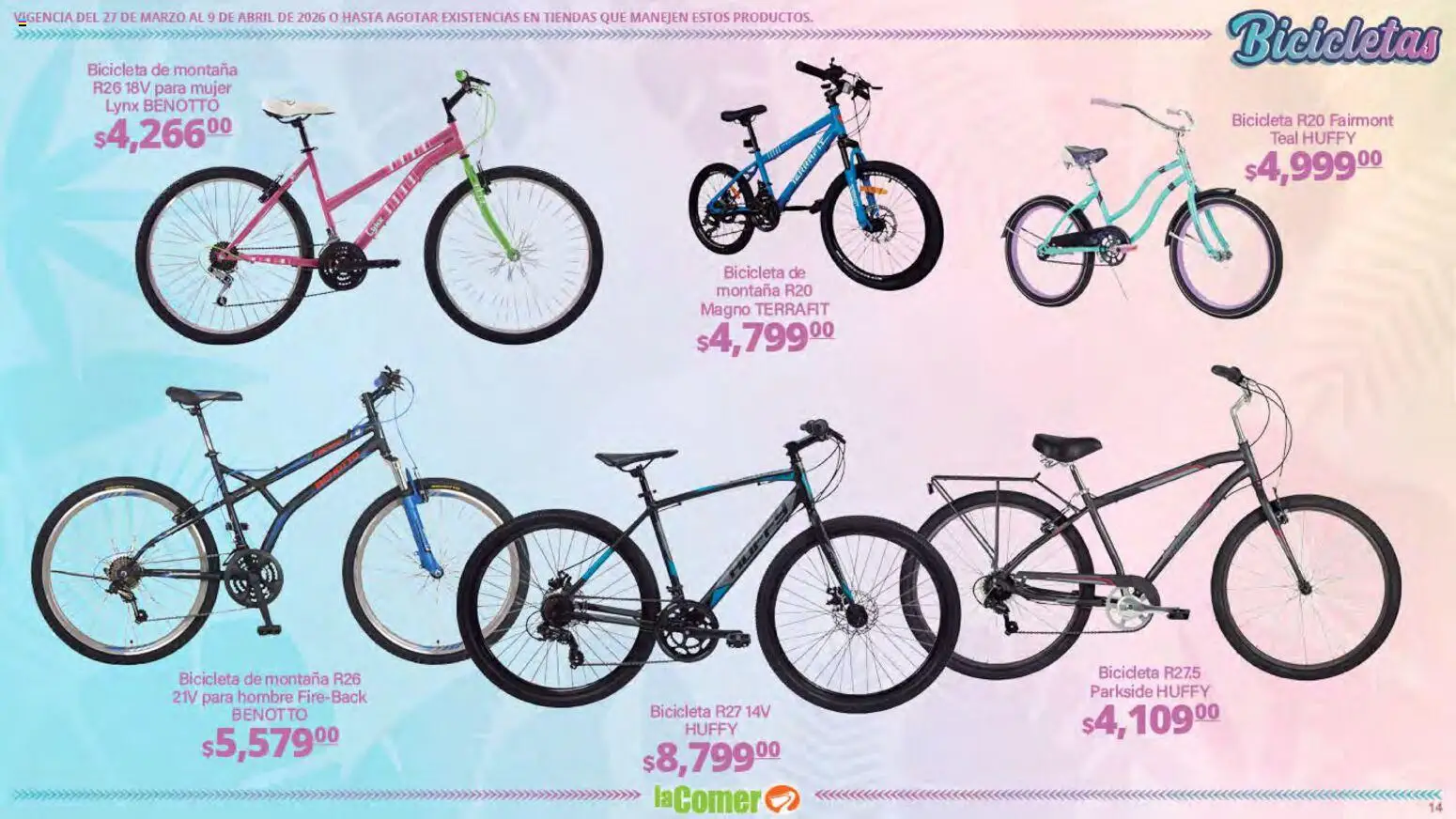 Nuevas ofertas de La Comer válidas en toda la República Mexicana desde el 27.03.2026. ¡Encuentra las mejores ofertas en La Comer folleto Ofertas! | Página: 14