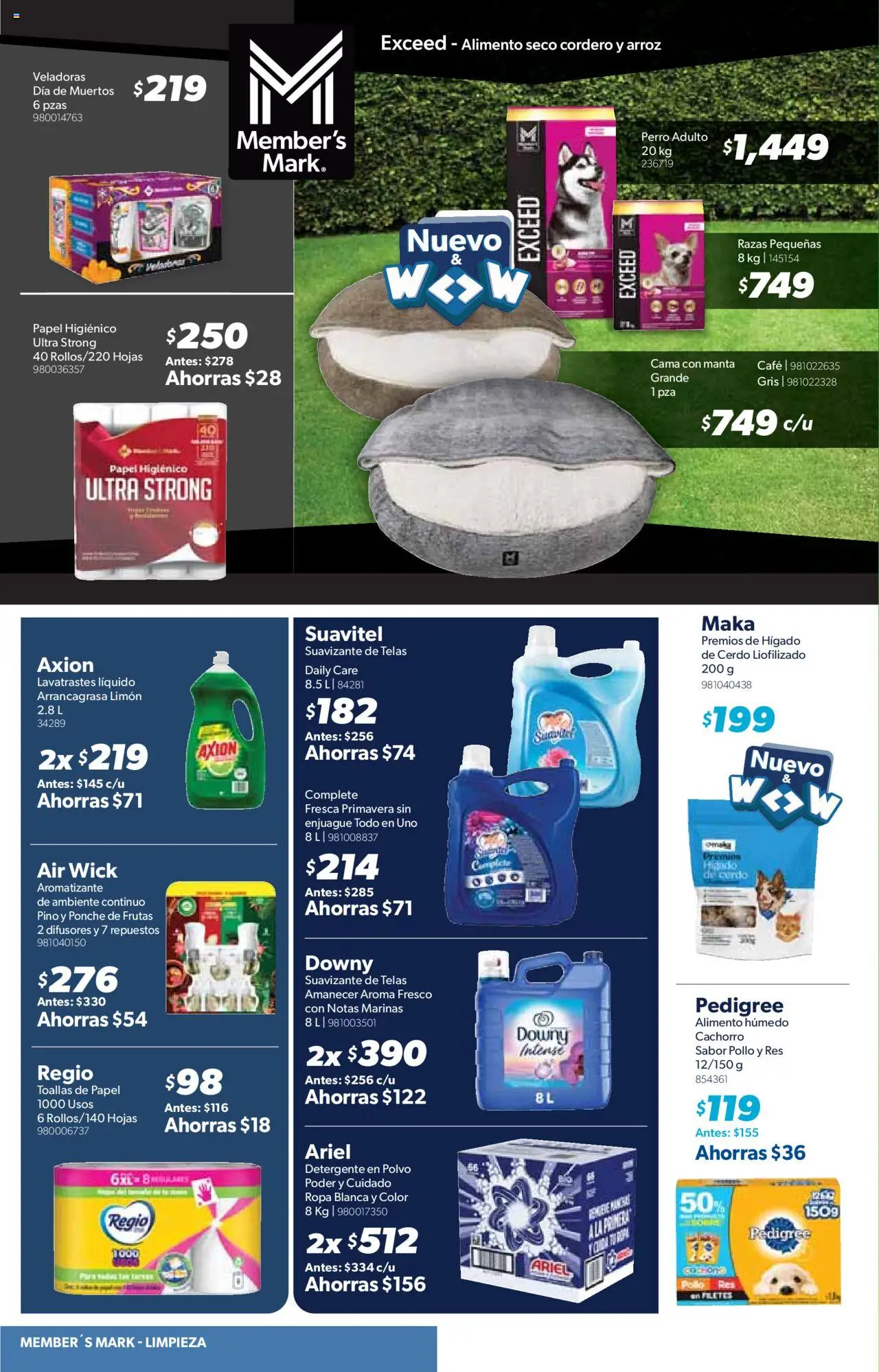Nuevas ofertas de Sam's Club válidas en toda la República Mexicana desde el 09.10.2025. ¡Encuentra las mejores ofertas en Sam's Club - Catálogo Frontera! | Página: 10 | Productos: Suavizante, Papel higiénico, Toallas, Polvo