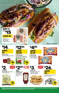 Preview of Weekly catalogue Woolworths 31/12 - valid from 31.12.2025 | Page: 3 | Products: Bread, Lettuce, Lamb, Chips