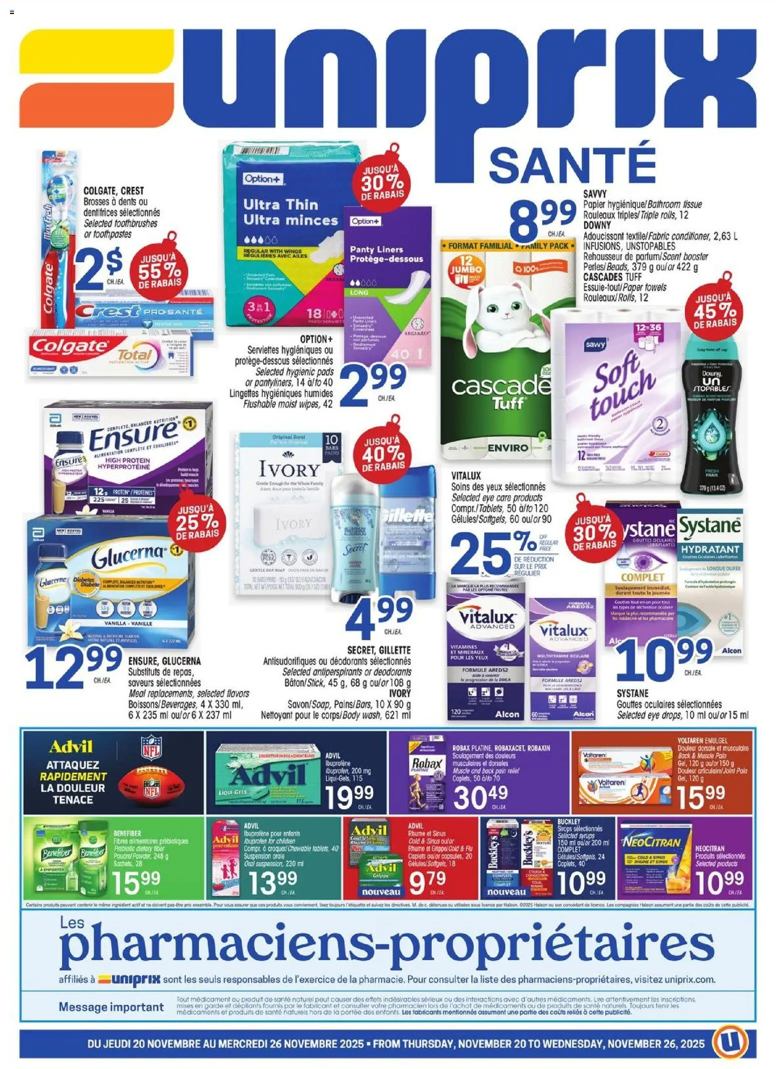 Uniprix flyer valid from 20.11.2025 | Page: 1 | Products: Soap