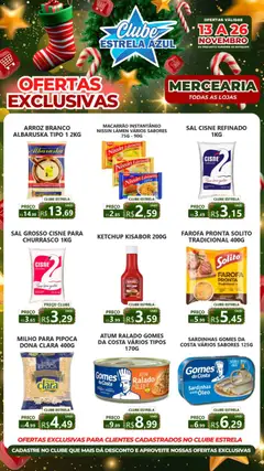 Estrela Azul - Ofertas clube novembro - Pré-Visualização do folheto da loja Estrela Azul, válido de 13.11.2025 | Página: 2 | Produtos: Ômega 3, Macarrão, Carne, Atum