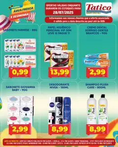 Tatico Folheto - válido de 28.07.2025 | Página: 16 | Produtos: Hambúrguer, Sabonete, Refrigerante, Papel higiênico