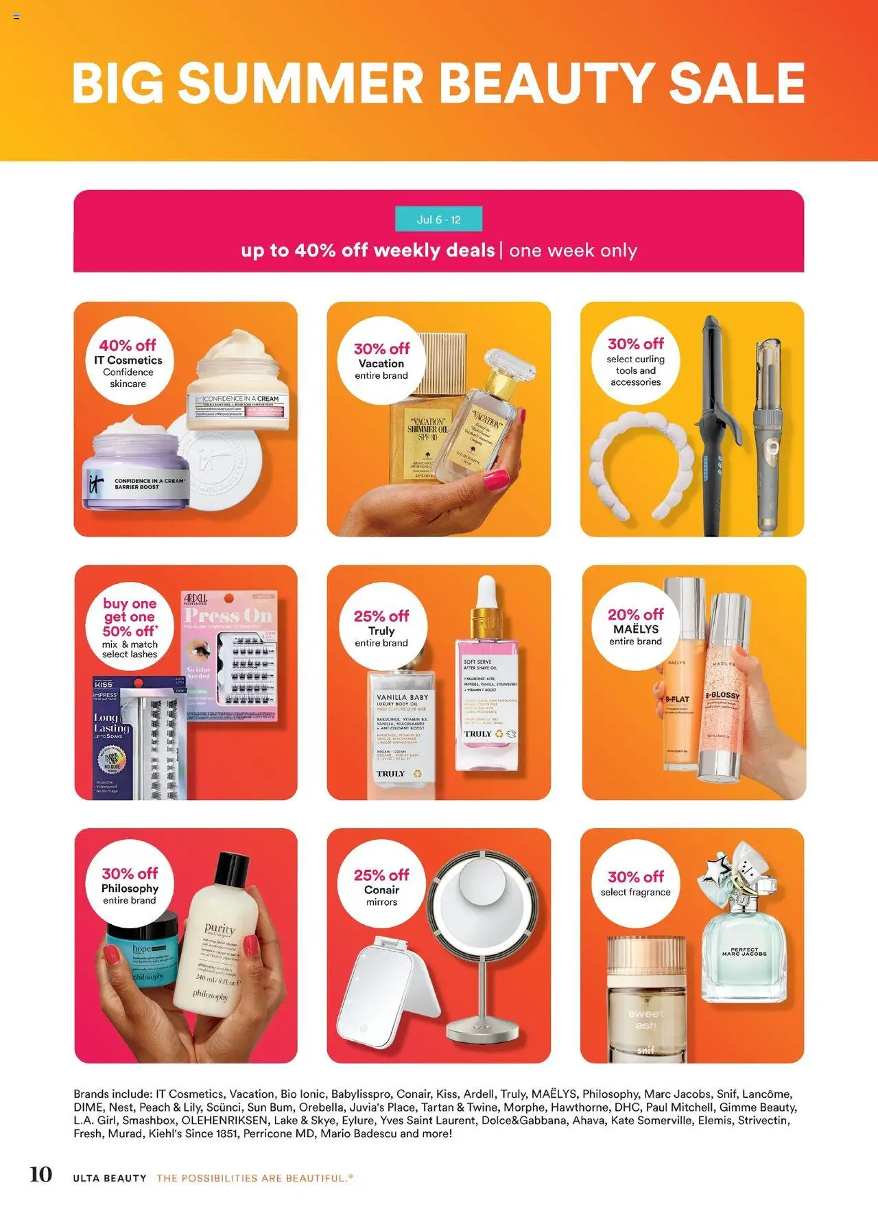 Ulta Beauty Weekly Ad - valid from 29.06.2025 | Page: 10 | Products: Vitamin, Fragrance, Oil, Cream