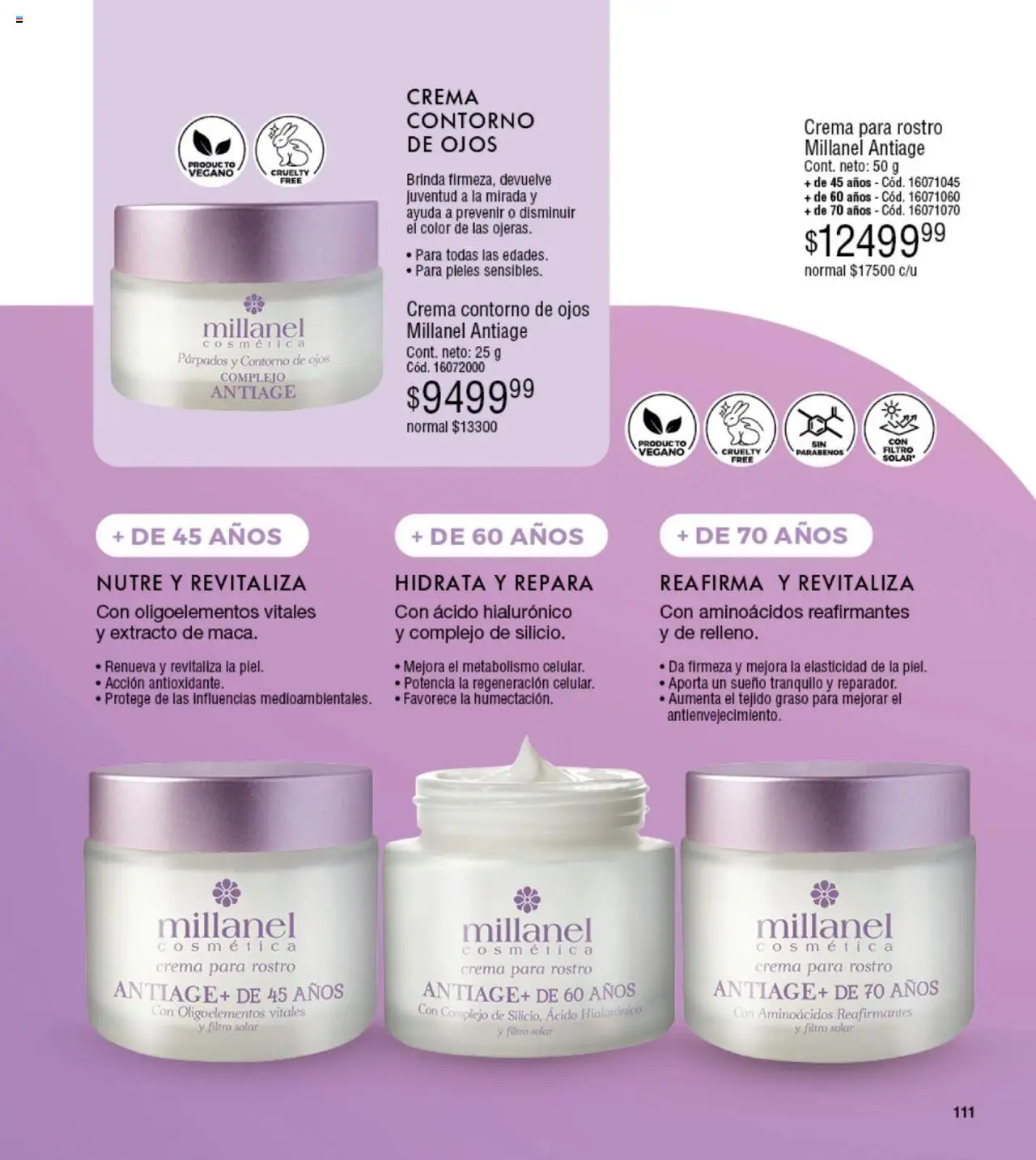 Millanel catálogo │ válido desde el 18.08.2025 | Página: 111 | Productos: Contorno de ojos, Contorno, Crema