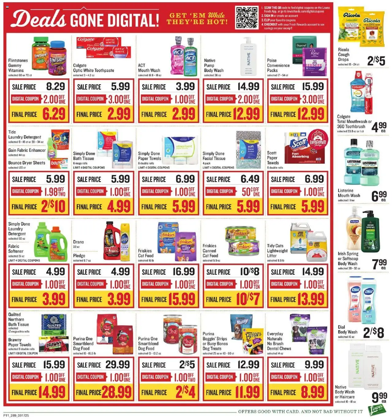 Lowes Foods Weekly Ad - GA - valid from 17.09.2025 | Page: 15 | Products: Clip, Dog Food, Brush, Toothpaste