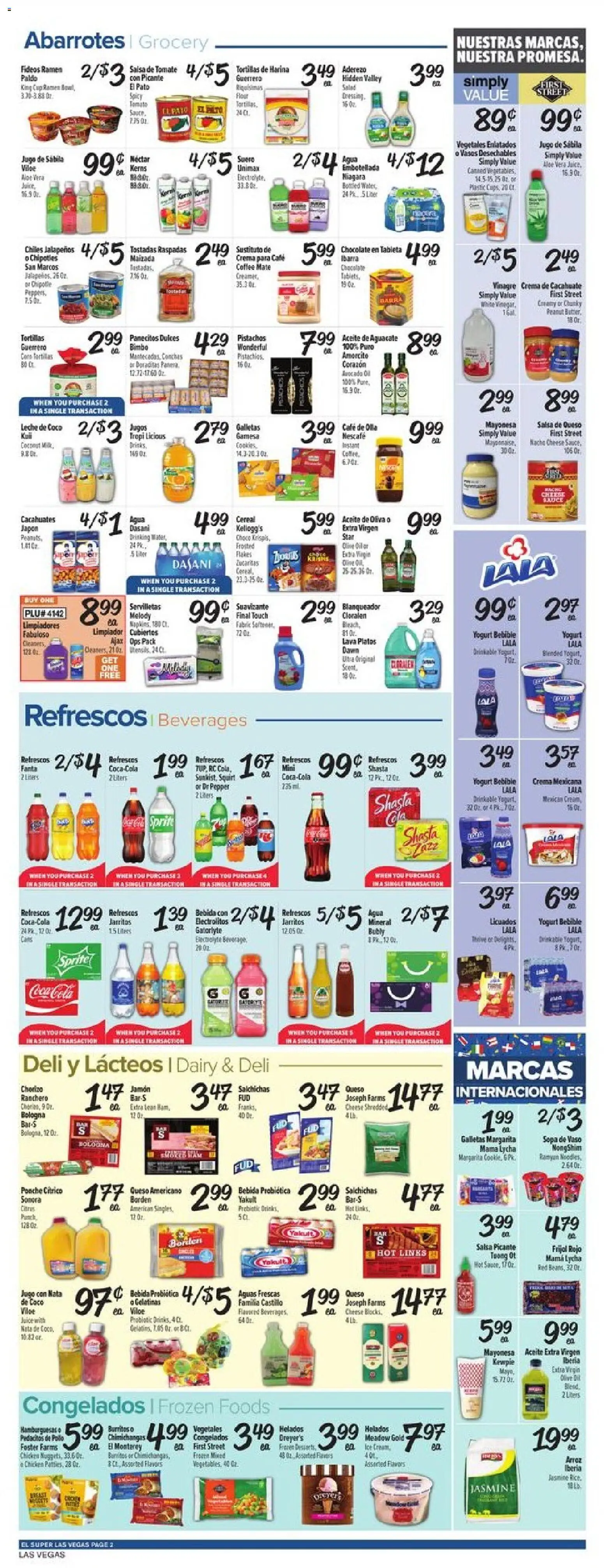 El Super Weekly Ad - NV - valid from 21.01.2026 | Page: 2 | Products: Yogurt, Oil, Aloe Vera, Avocado