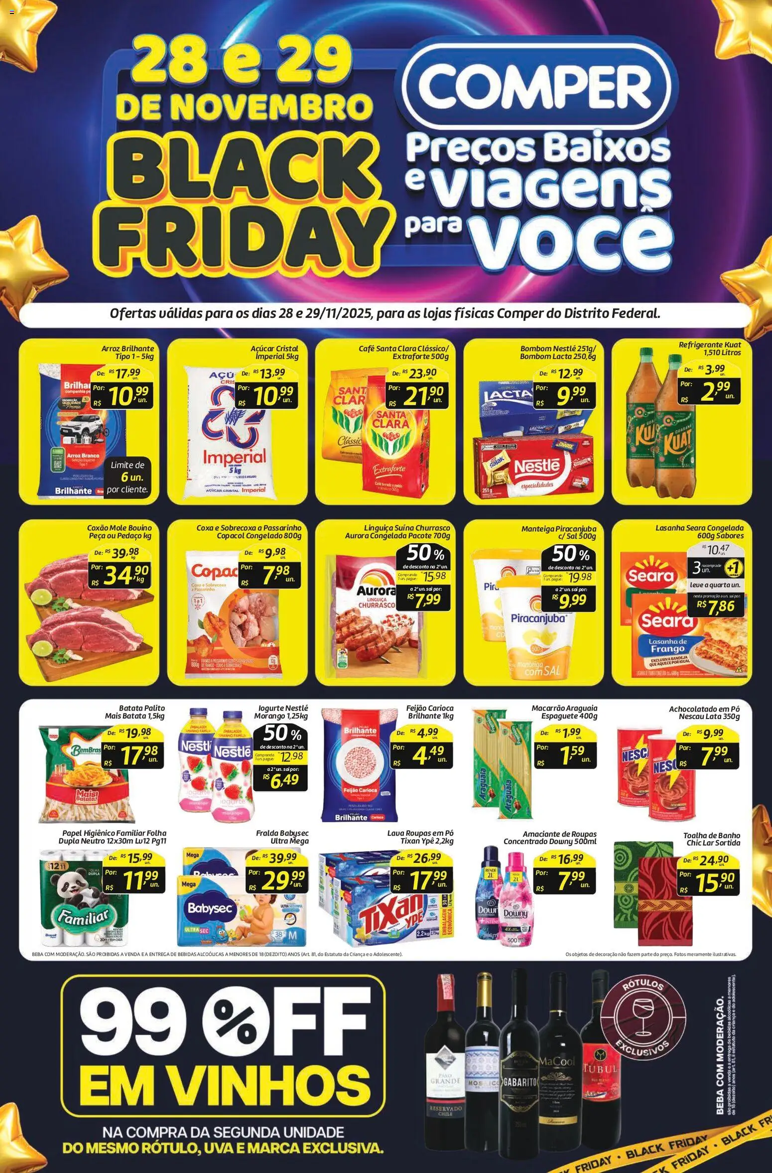 Comper Folheto - válido de 28.11.2025 | Página: 1 | Produtos: Copa, Bandeja, Bombom, Amaciante