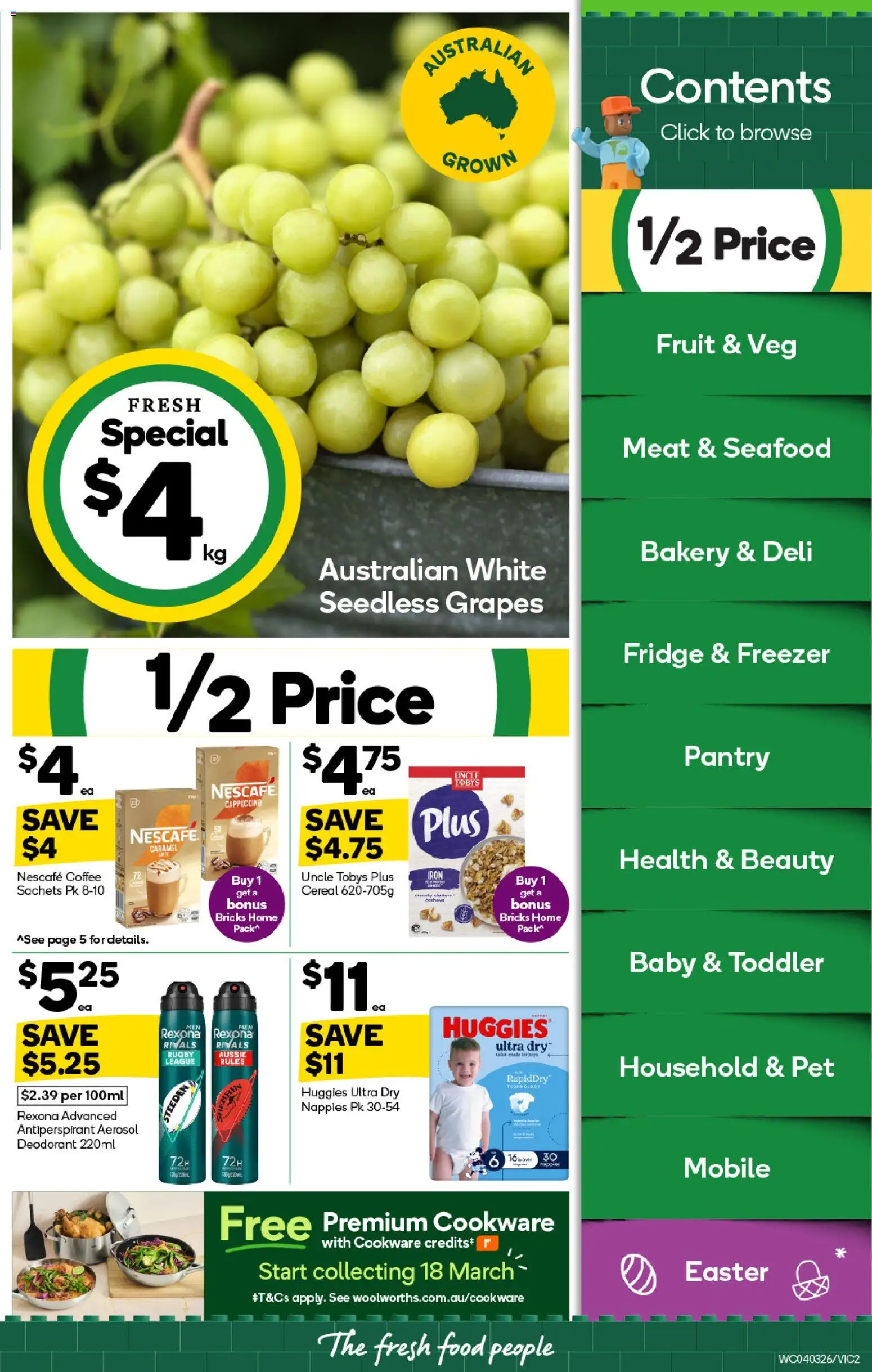 Woolworths catalogue - valid from 04.03.2026 | Page: 2 | Products: Cookware, Seafood, Fridge, Iron
