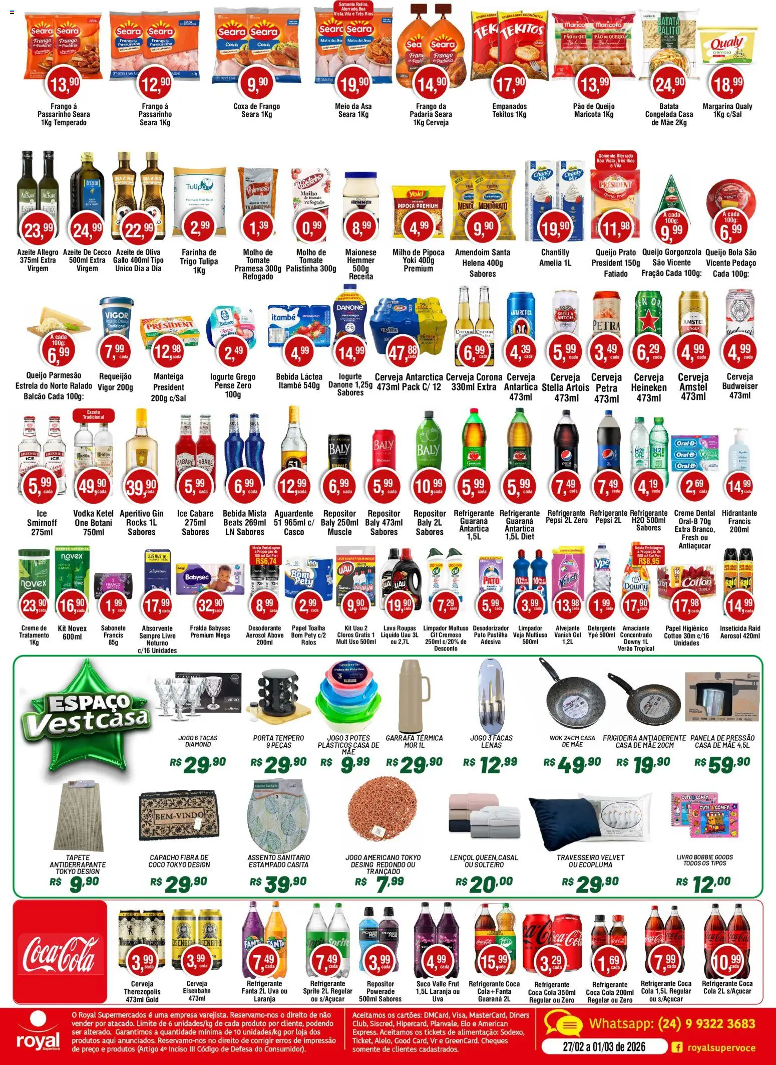 Royal Supermercados Folheto - válido de 27.02.2026 | Página: 2 | Produtos: Amendoim, Creme, Batata, Requeijão