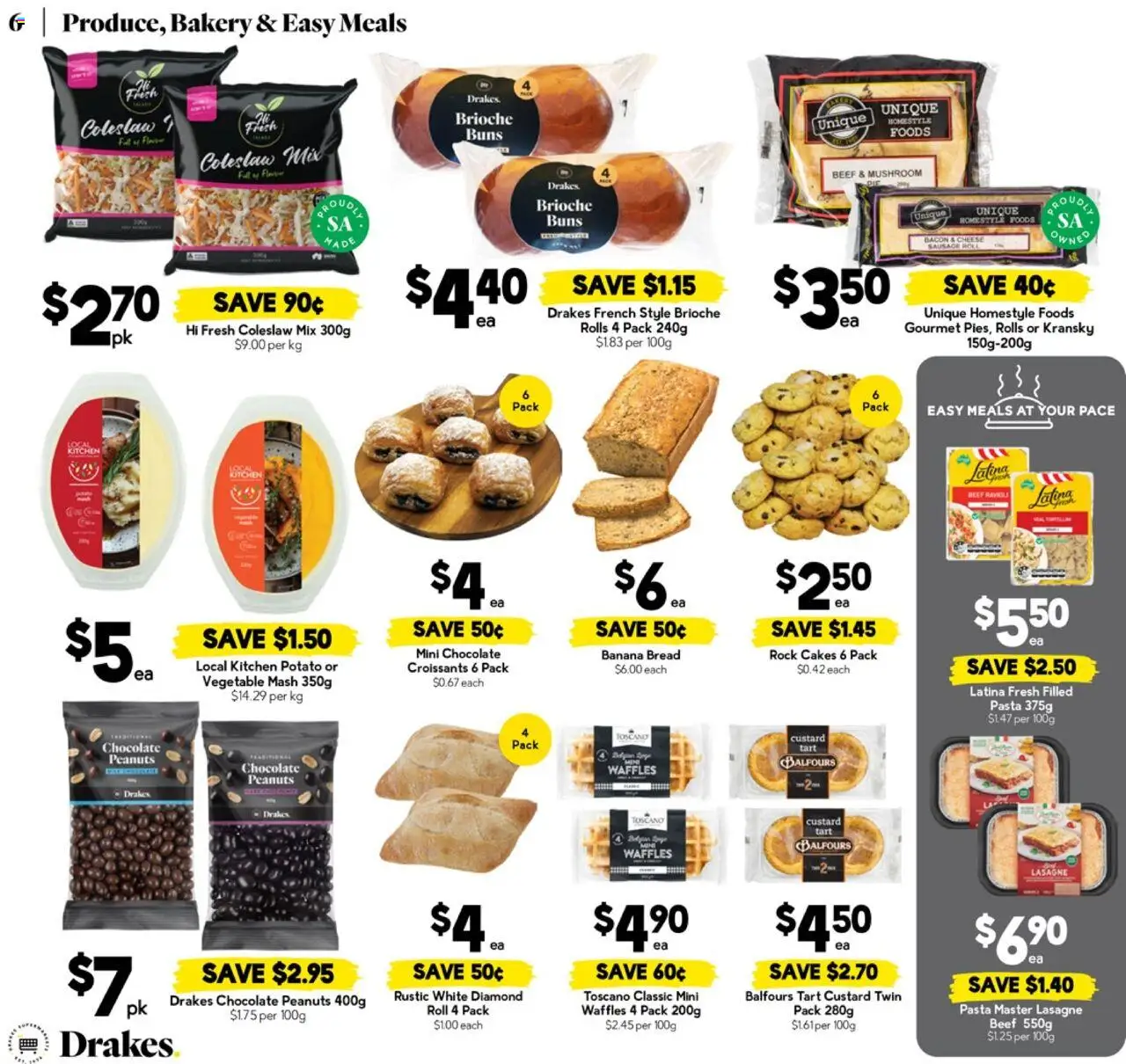 Drakes catalogue - valid from 13.08.2025 | Page: 6 | Products: Bacon, Cheese, Beef, Bakery