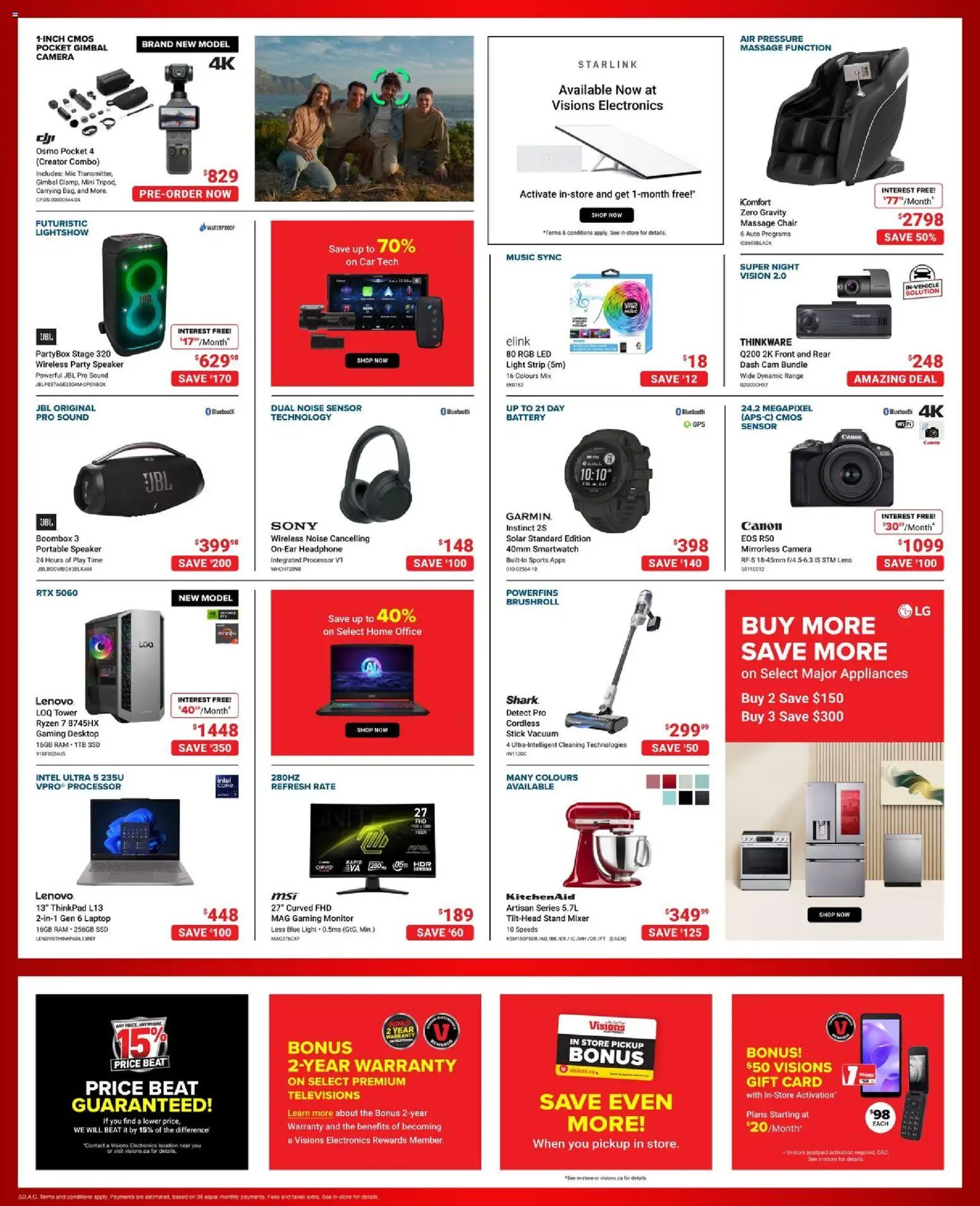 Visions flyer valid from 24.04.2026 | Page: 3 | Products: Monitor, Camera, Speaker, Chair