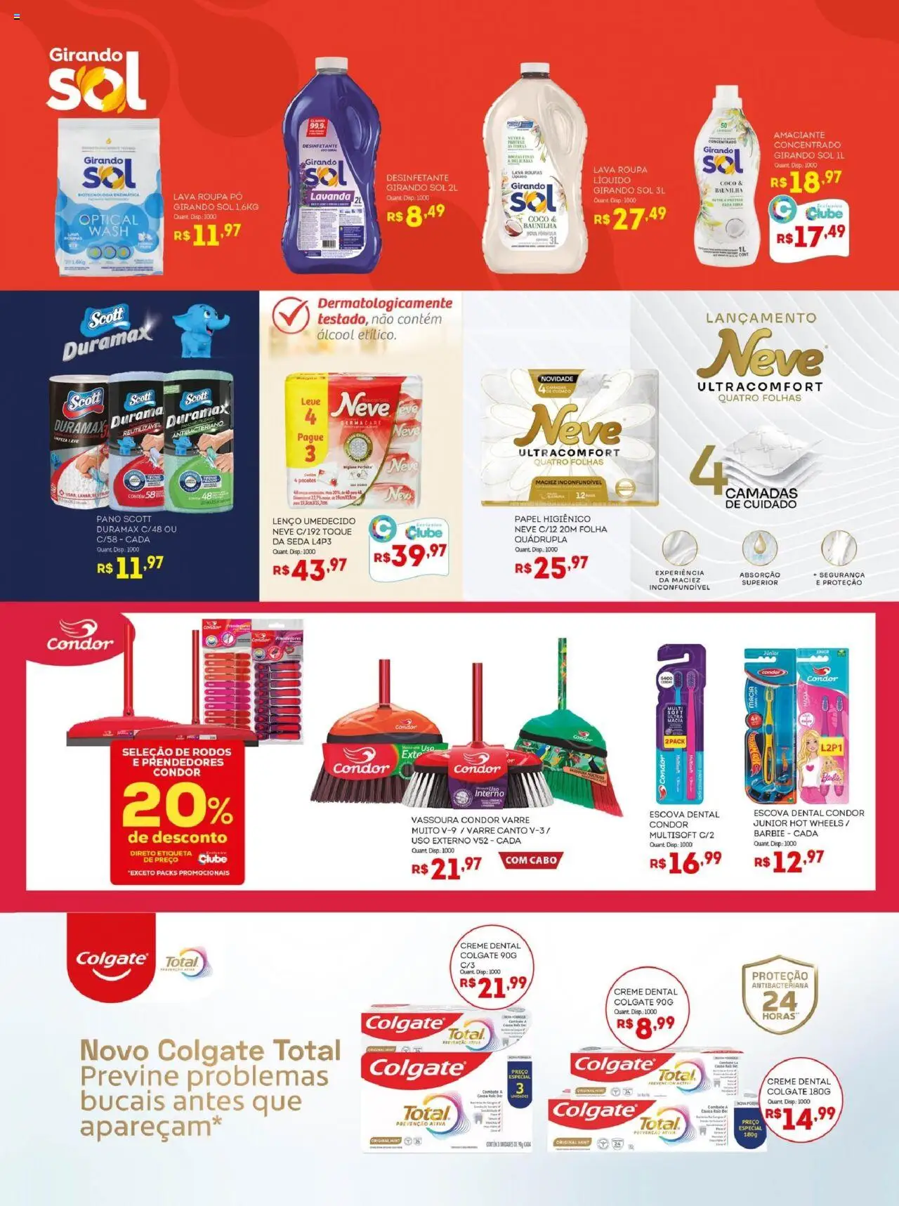 Bistek Supermercados Folheto - válido de 08.10.2025 | Página: 12 | Produtos: Creme, Lenço umedecido, Desinfetante, Vassoura