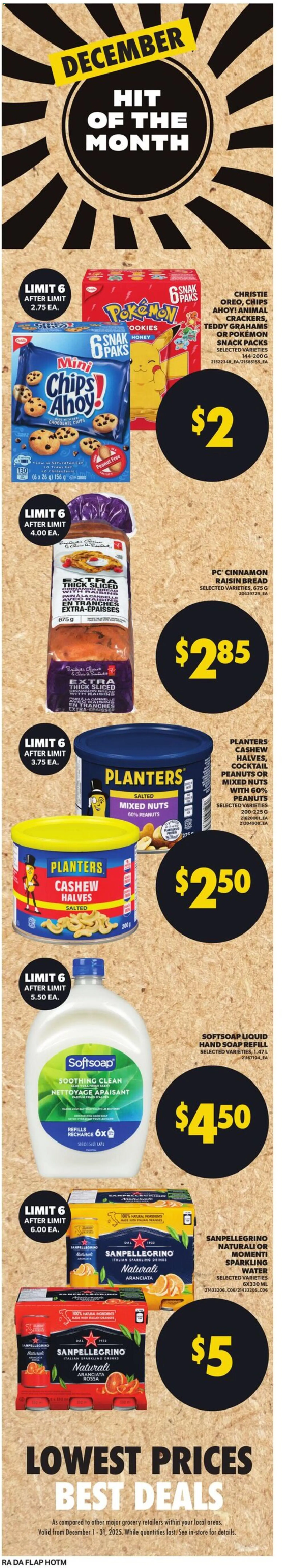 Atlantic Superstore flyer valid from 25.12.2025 | Page: 6 | Products: Chips, Nuts, Soap, Bread