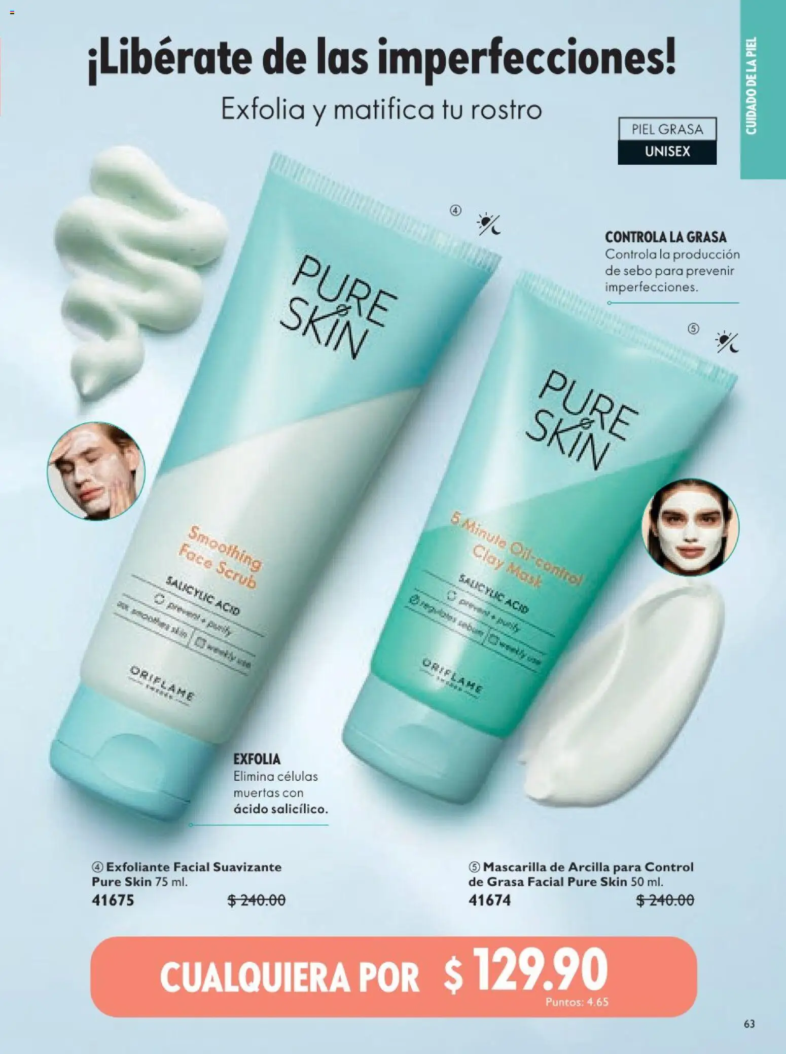 Nuevas ofertas de Oriflame válidas en toda la República Mexicana desde el 18.04.2026. ¡Encuentra las mejores ofertas en Oriflame campaña 6 2026! | Página: 63 | Productos: Exfoliante facial, Suavizante, Mascarilla