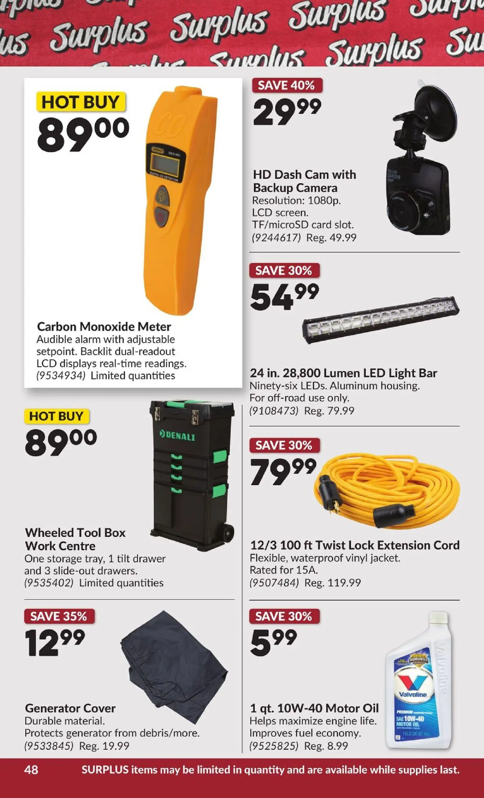 Princess Auto flyer valid from 27.01.2026 | Page: 56 | Products: Camera, Box, Oil