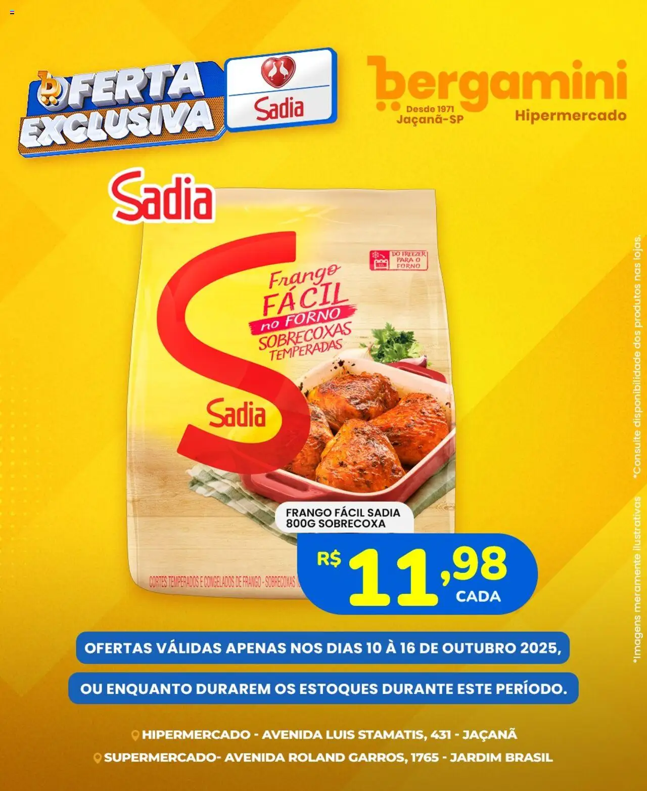 Supermercado Bergamini Folheto - válido de 10.10.2025 | Página: 7 | Produtos: Forno, Freezer, Frango