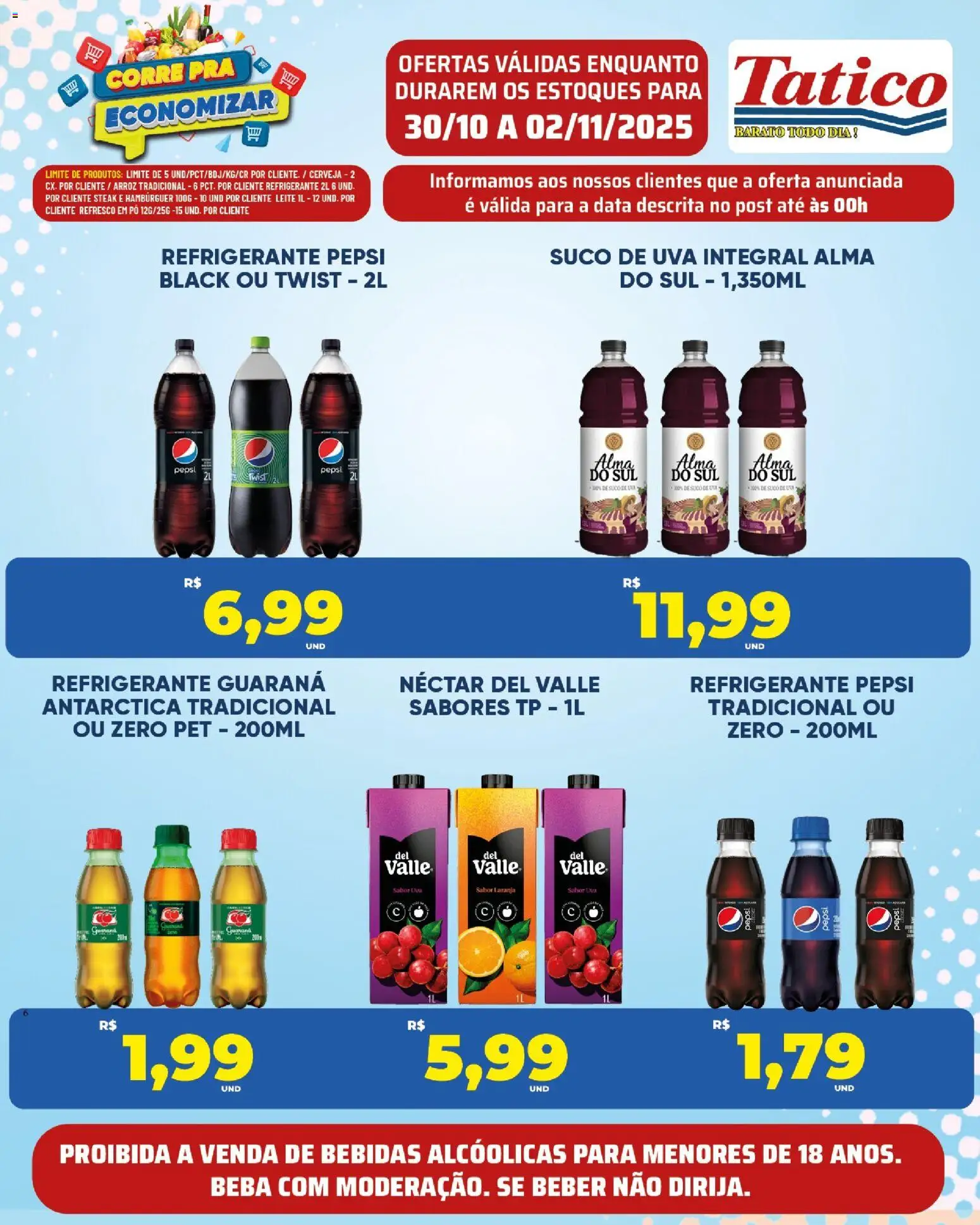 Tatico Folheto - válido de 03.11.2025 | Página: 39 | Produtos: Refresco, Leite, Cerveja, Refrigerante