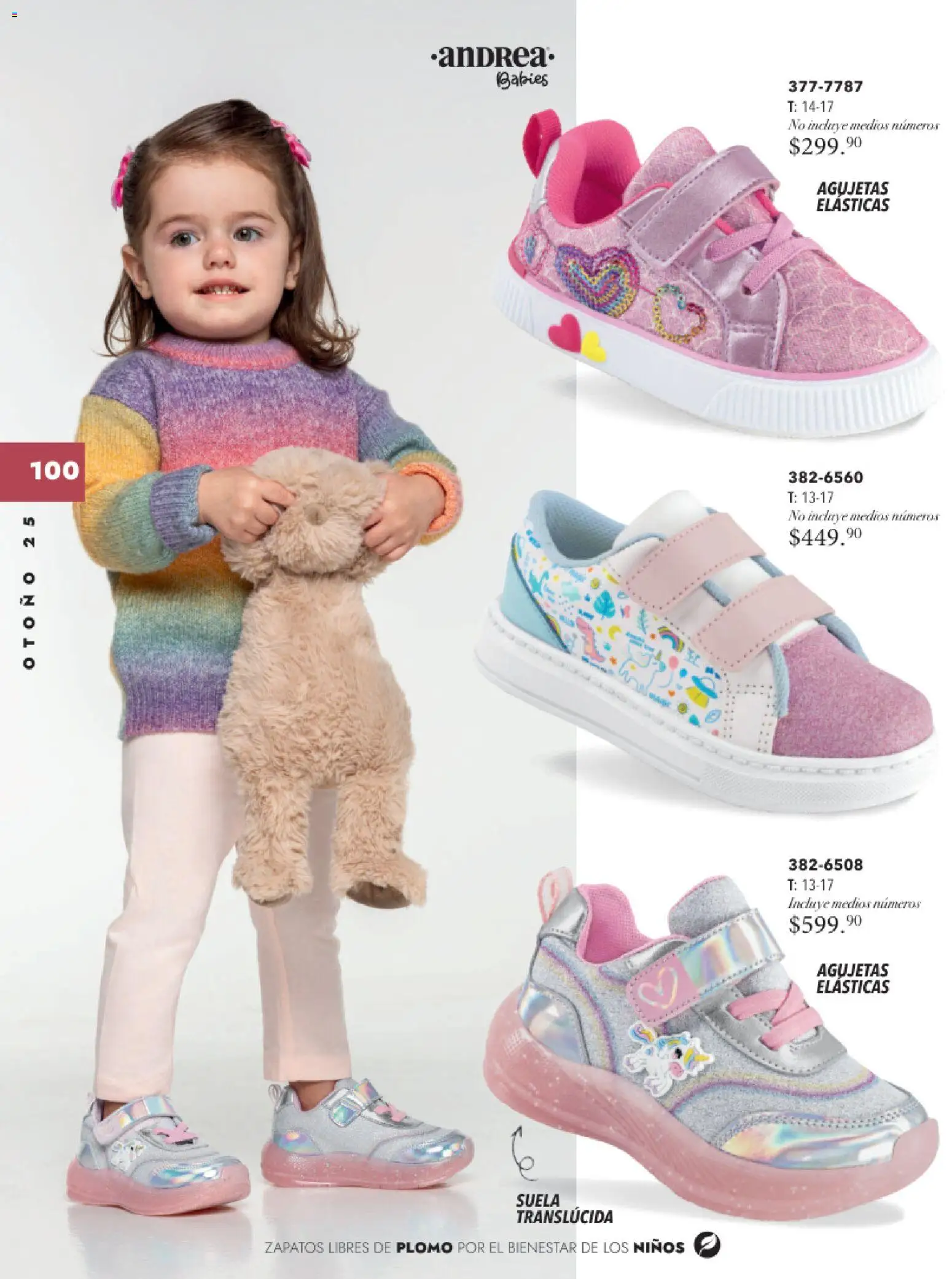 Nuevas ofertas de Andrea válidas en toda la República Mexicana desde el 26.11.2025. ¡Encuentra las mejores ofertas en Andrea catálogo Infantil Baby otoño 2025! | Página: 12 | Productos: Zapatos