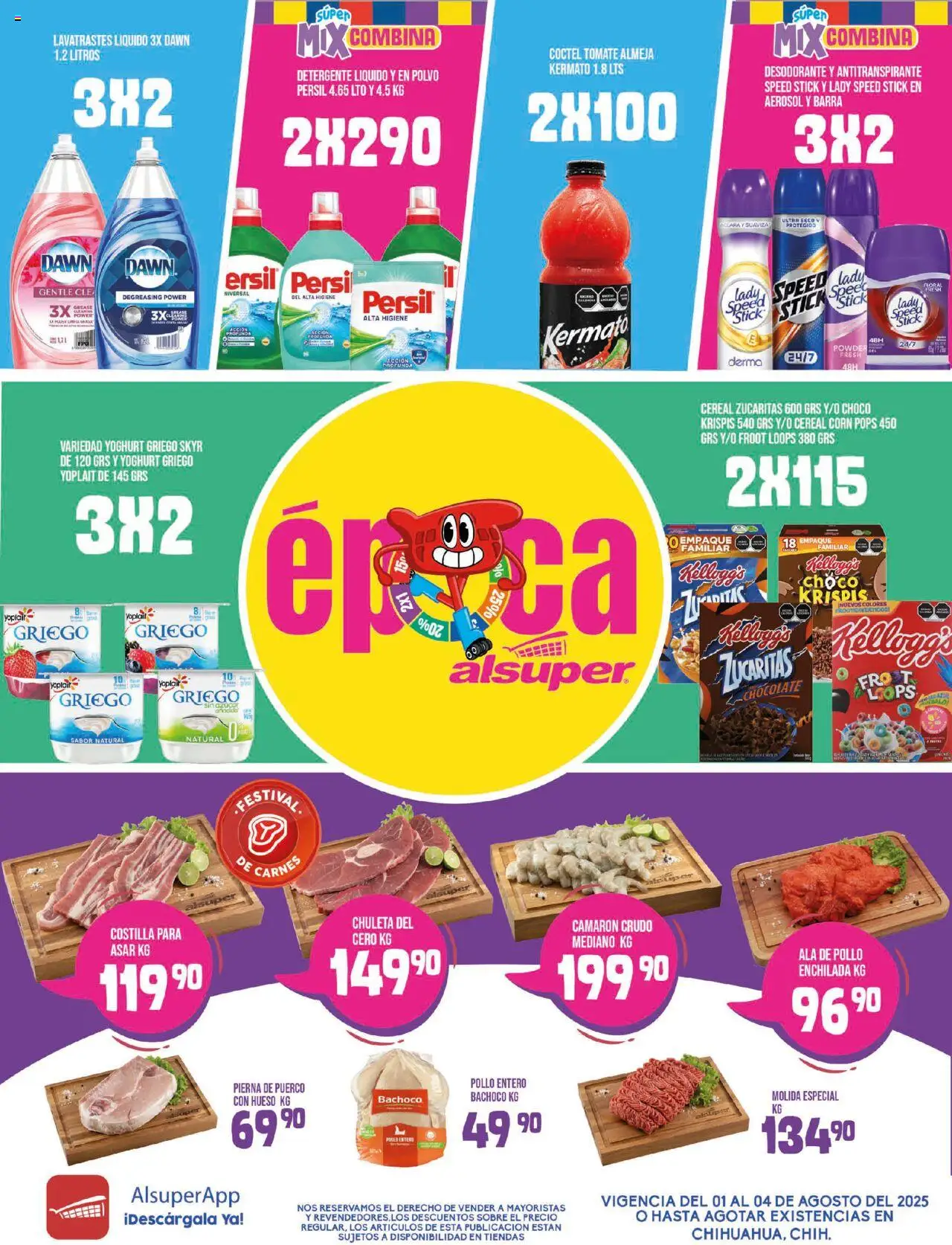 Nuevas ofertas de Alsuper válidas en toda la República Mexicana desde el 01.08.2025. ¡Encuentra las mejores ofertas en Alsuper - Folleto! | Página: 1 | Productos: Antitranspirante, Azúcar, Chocolate, Sobre