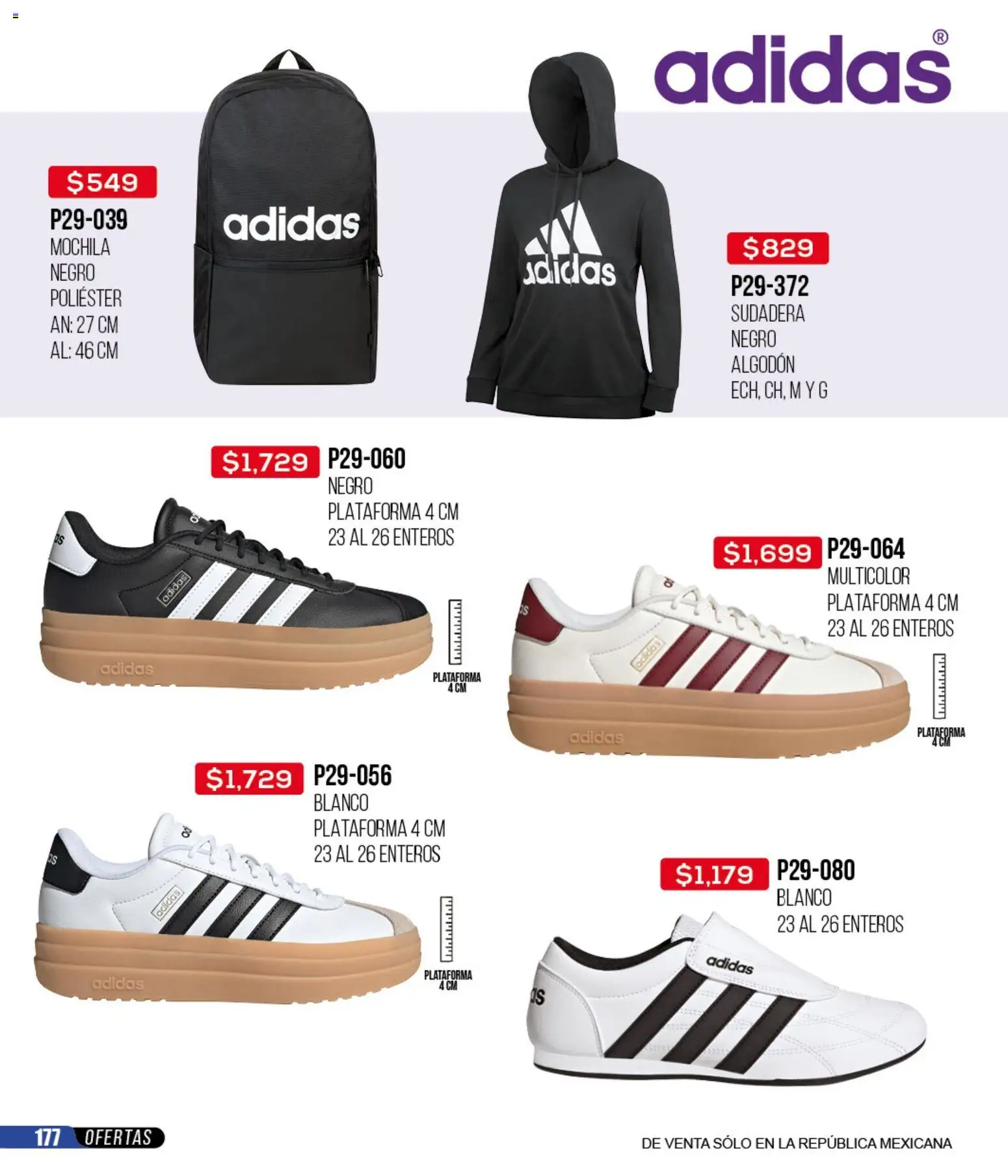 Nuevas ofertas de Cklass válidas en toda la República Mexicana desde el 12.01.2026. ¡Encuentra las mejores ofertas en Cklass catálogo Mega Ofertas Calzado! | Página: 178 | Productos: Mochila, Algodón, Sudadera