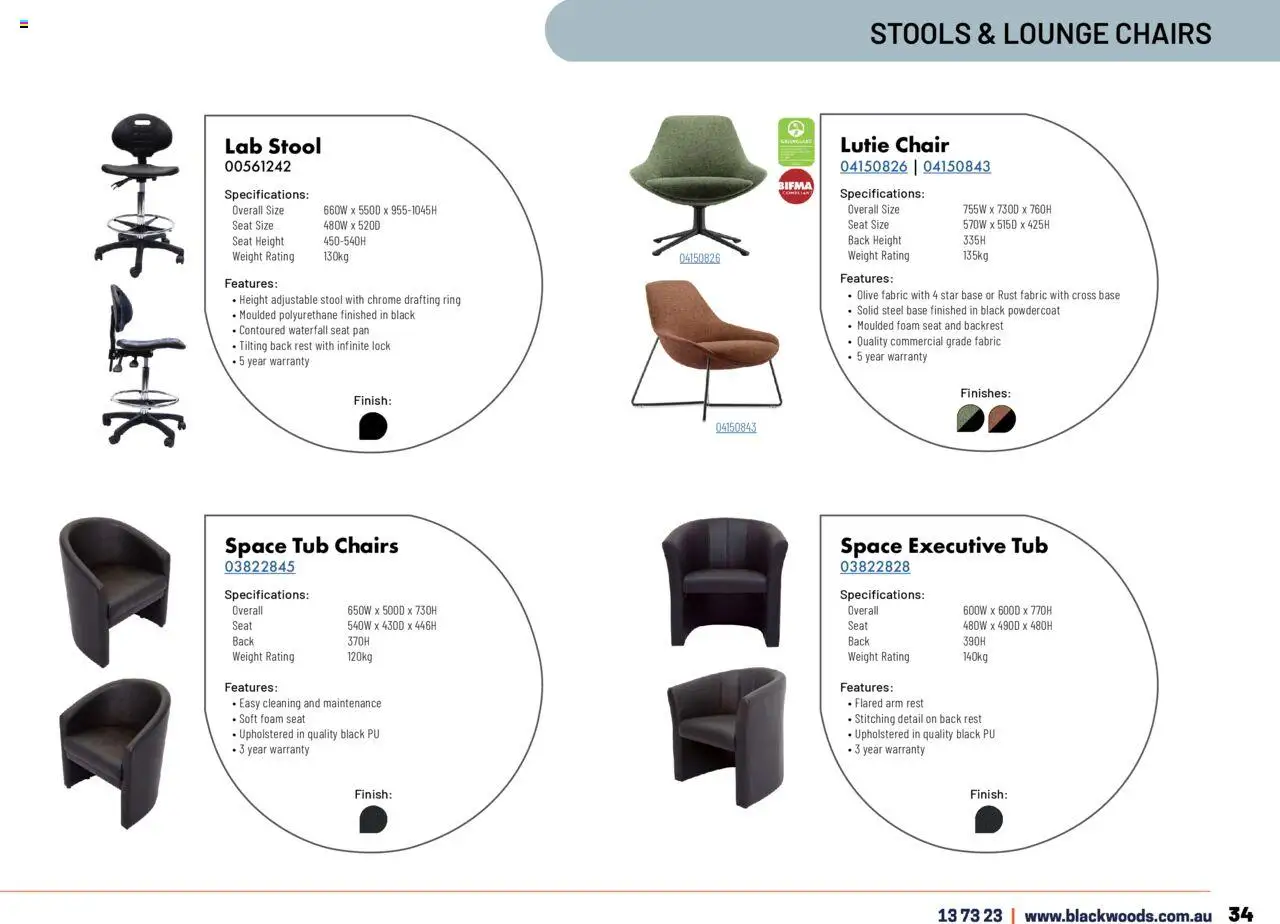 Black Woods catalogue - valid from 18.11.2024 | Page: 35 | Products: Chair, Stool, Weight