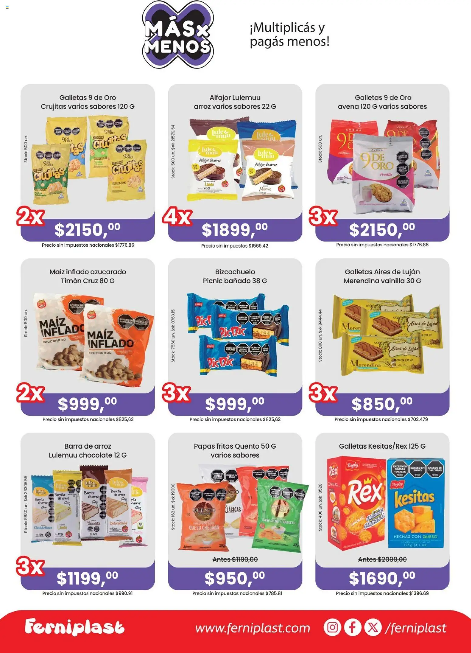 Ferniplast catálogo │ válido desde el 01.03.2026 | Página: 4 | Productos: Avena, Queso crema, Queso, Alfajor