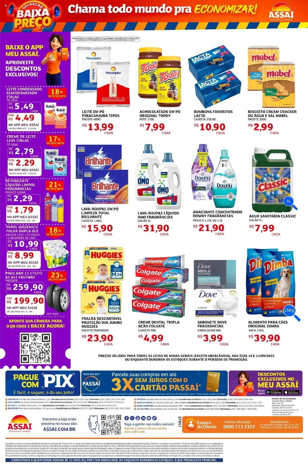 Assaí Atacadista Folheto - válido de 10.09.2025 | Página: 2 | Produtos: Alvejante, Leite, Creme, Bebida