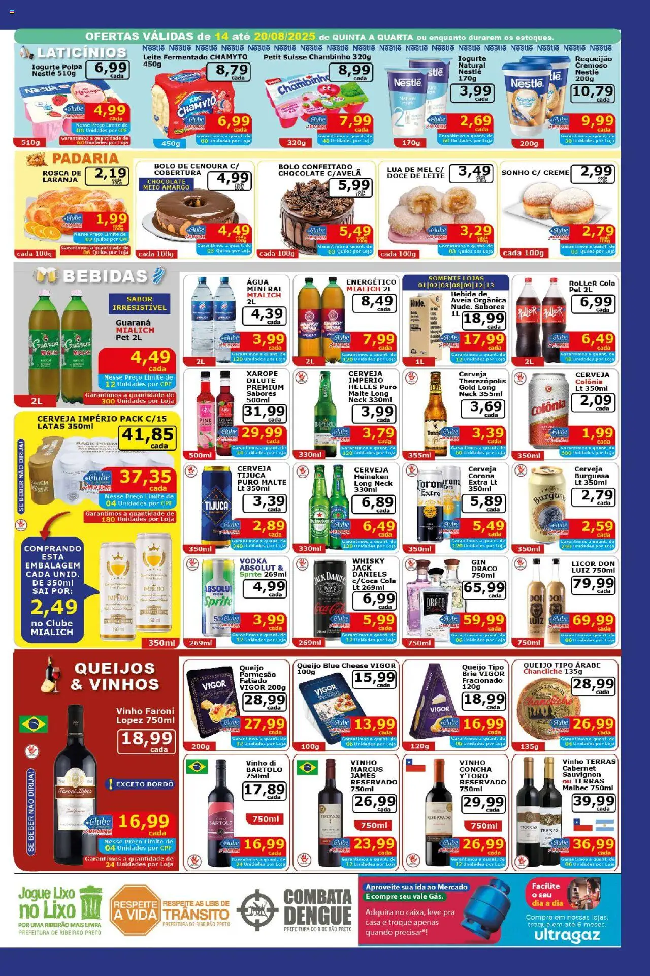 Mialich Supermercados Folheto - válido de 14.08.2025 | Página: 3 | Produtos: Frango