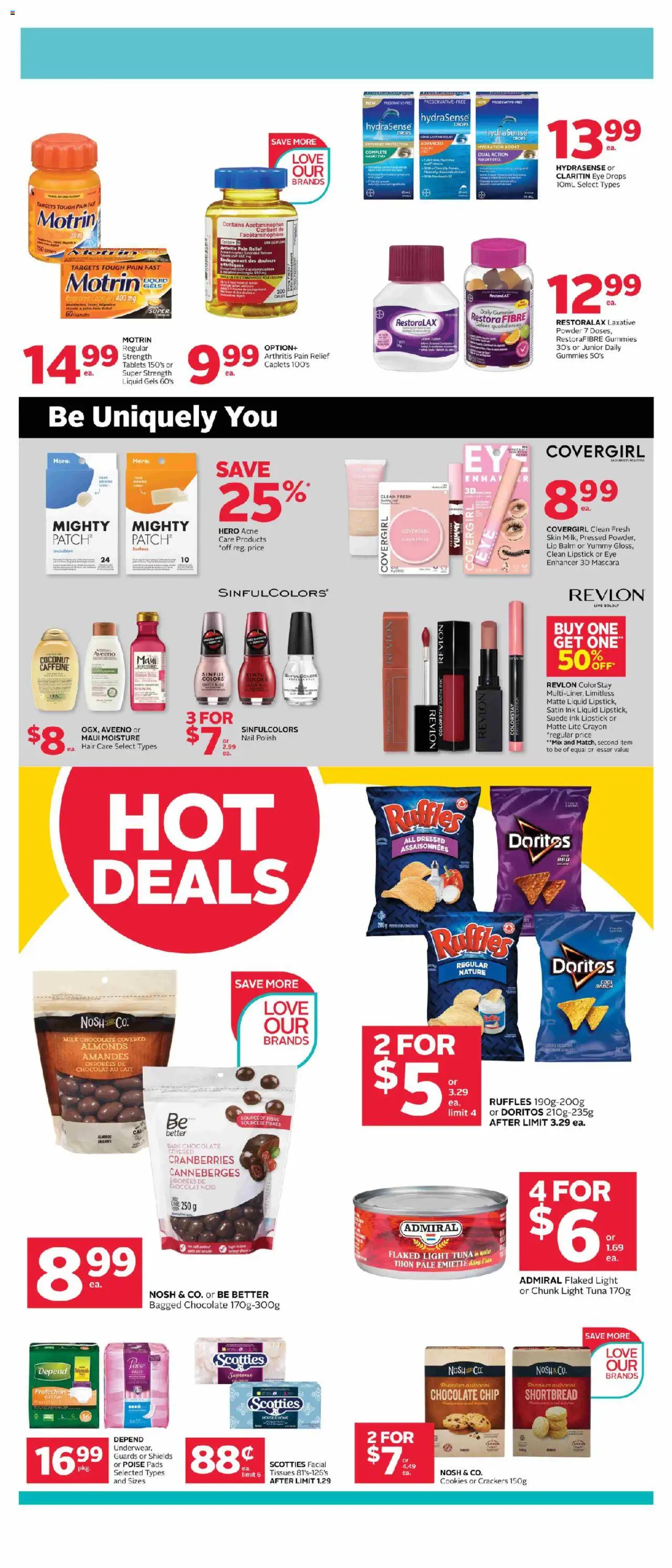 Rexall flyer valid from 03.10.2025 | Page: 2 | Products: Cookies, Nail polish, Milk, Chocolate