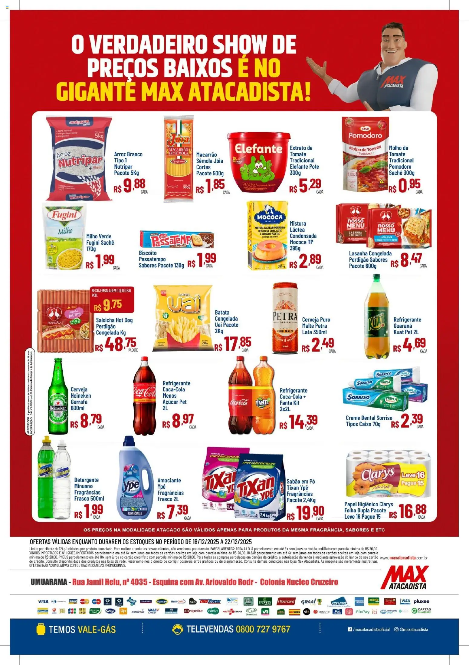 Max Atacadista Folheto - válido de 18.12.2025 | Página: 2 | Produtos: Pó, Cerveja, Refrigerante, Amaciante